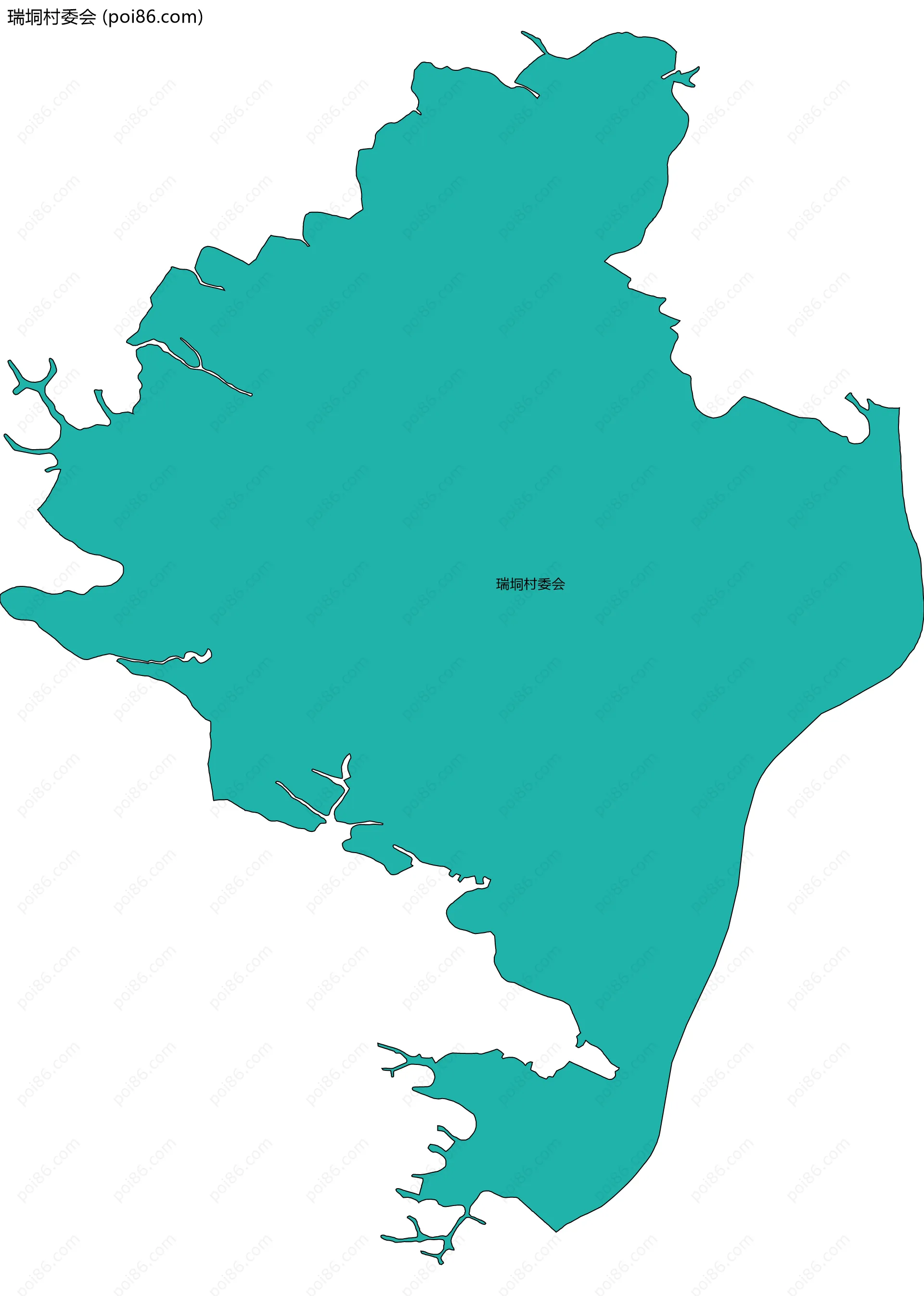 瑞垌村委会边界地图