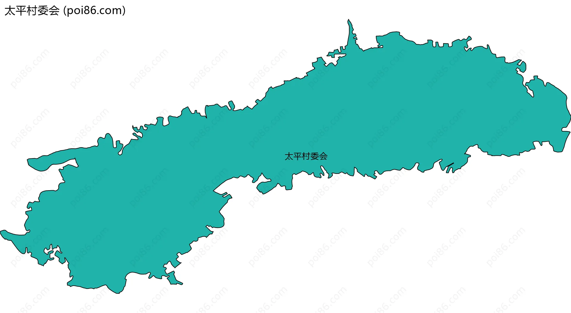 太平村委会边界地图