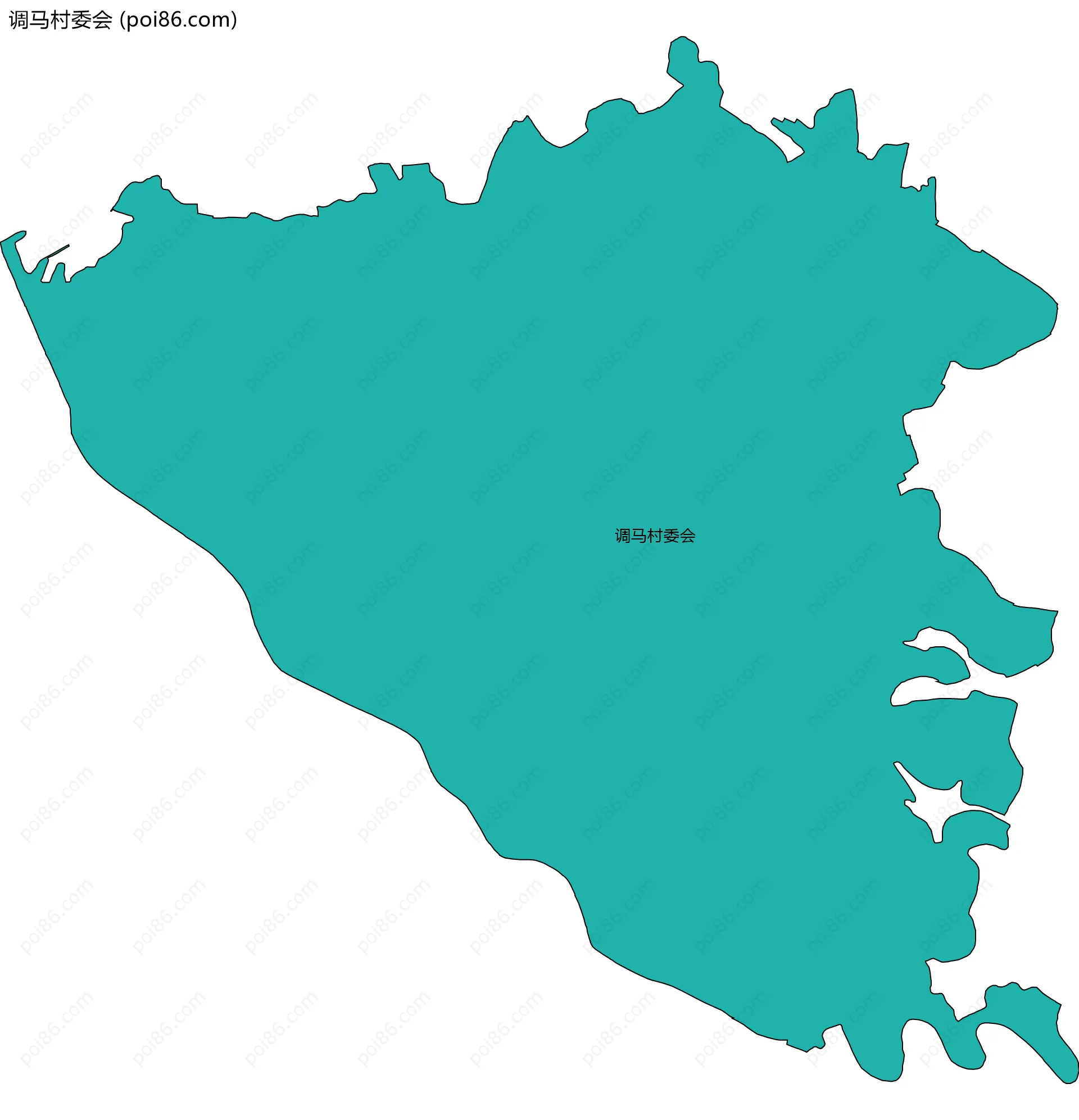 调马村委会边界地图