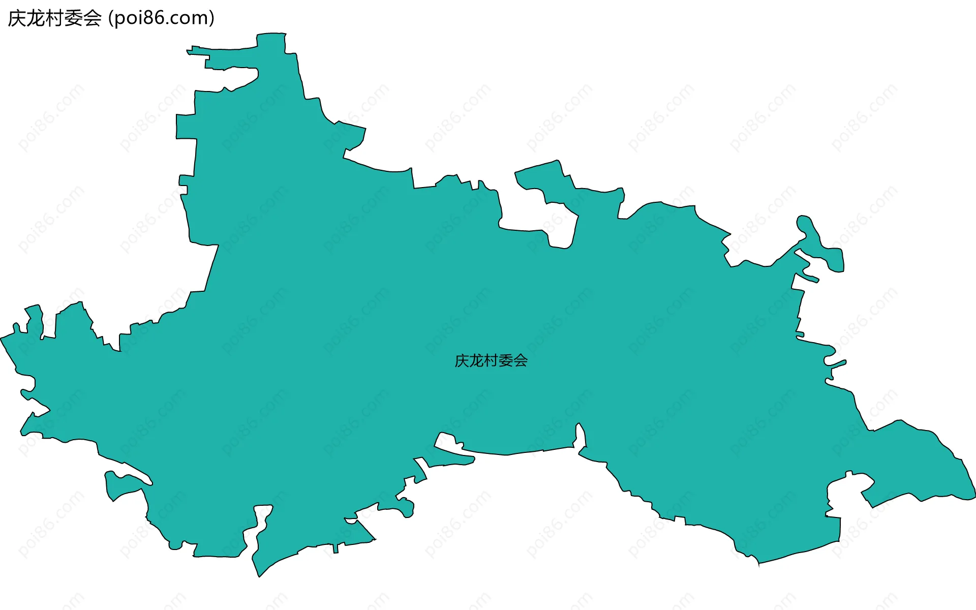 庆龙村委会边界地图