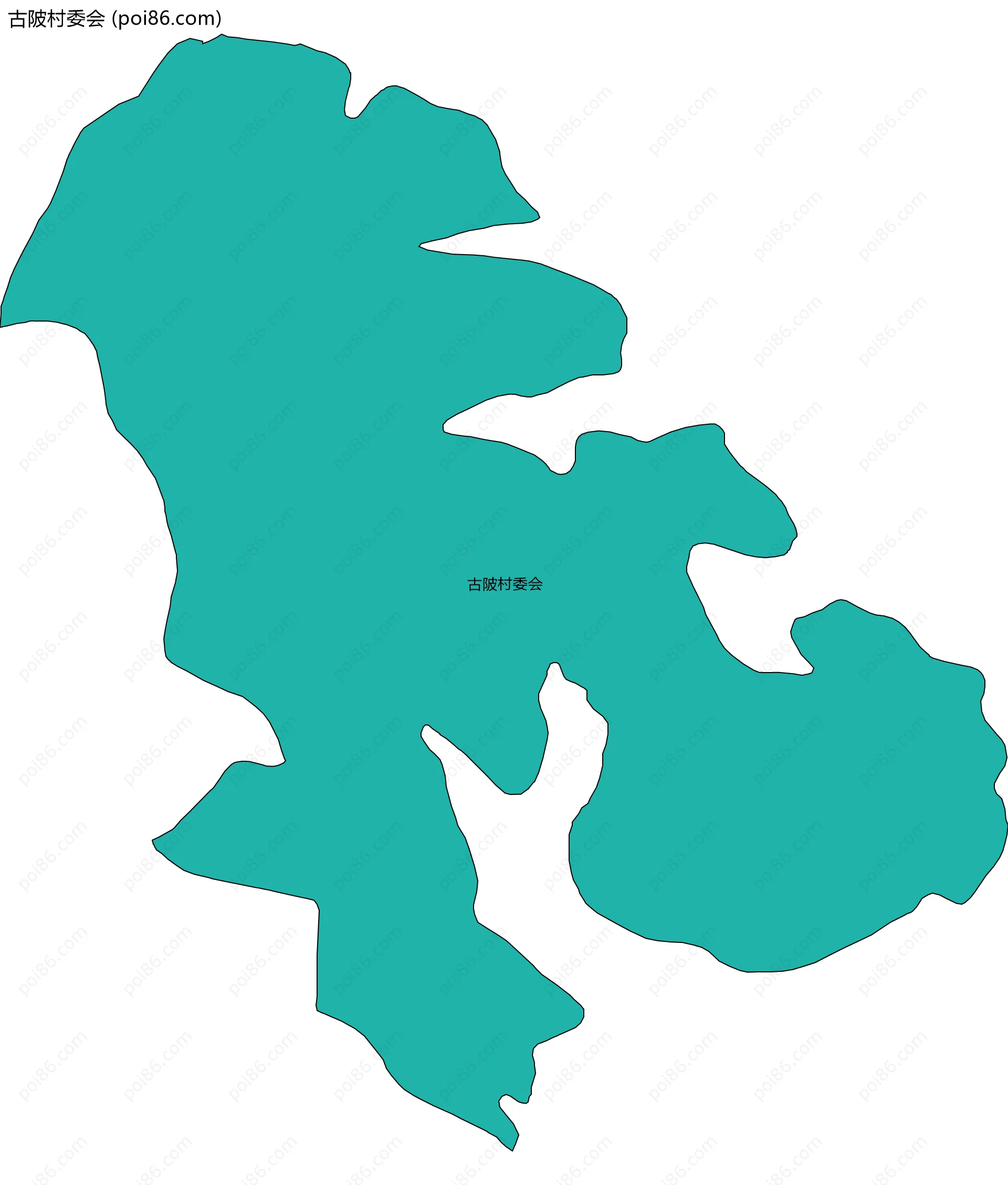 古陂村委会边界地图