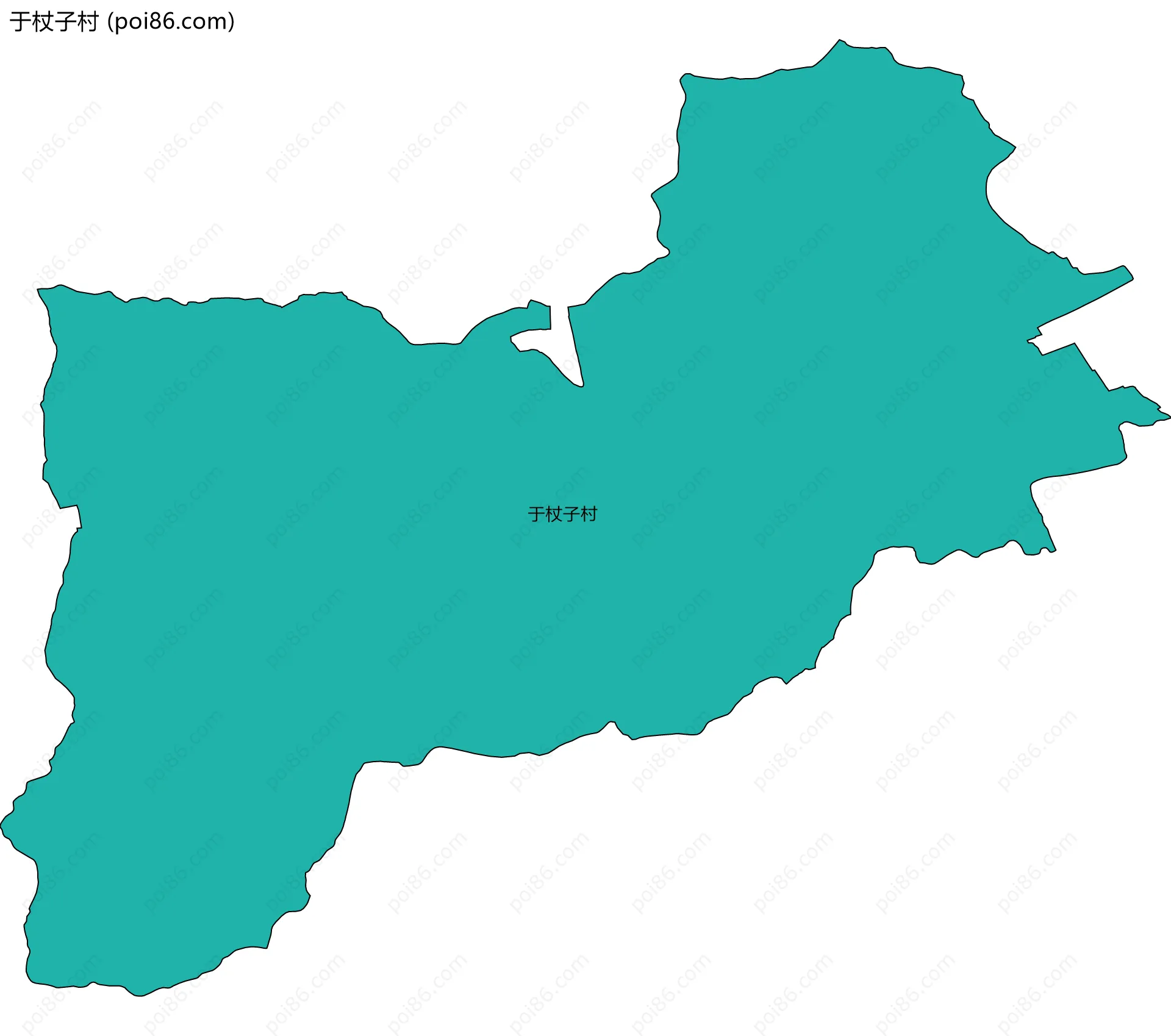 于杖子村边界地图