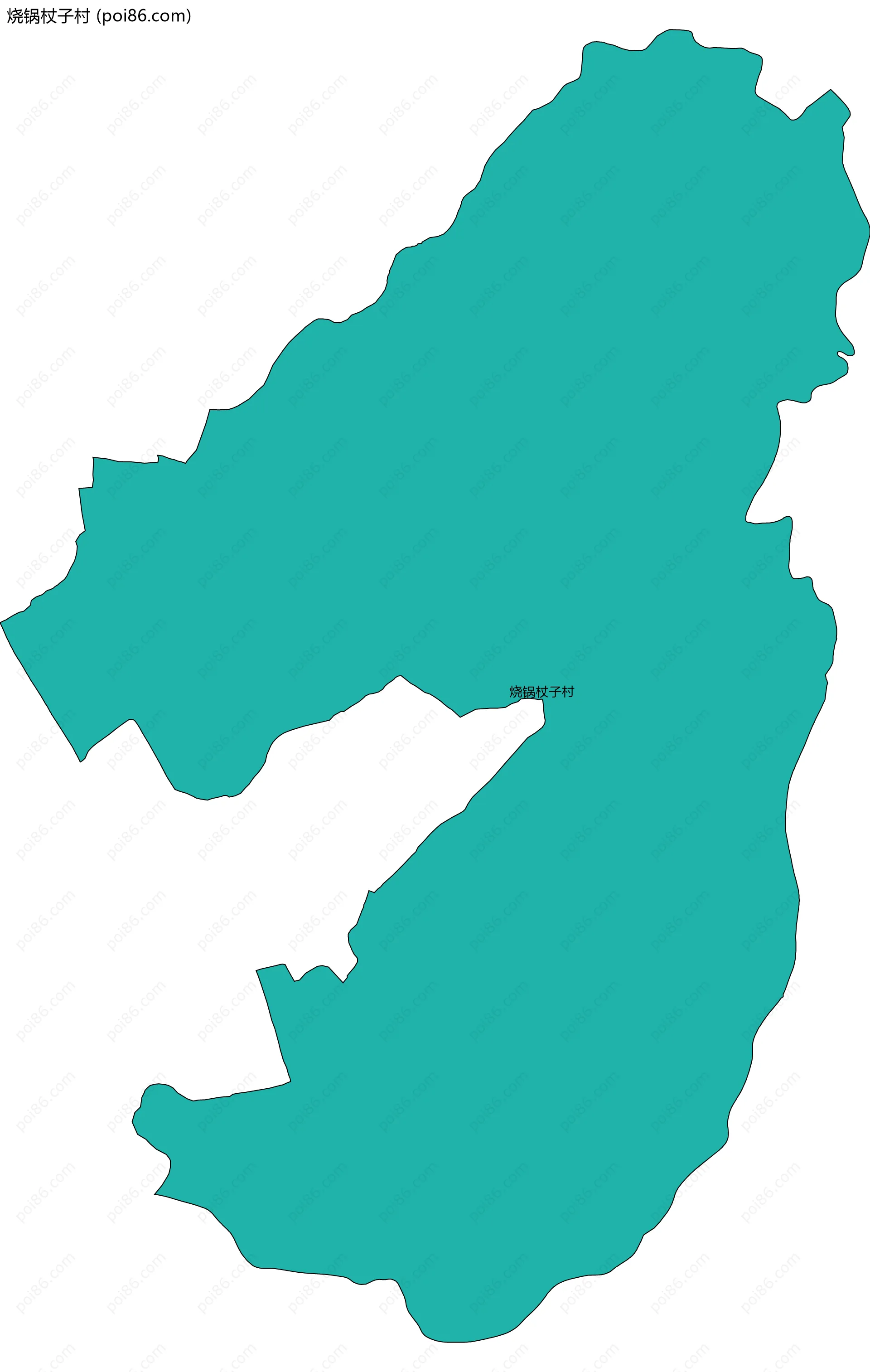 烧锅杖子村边界地图