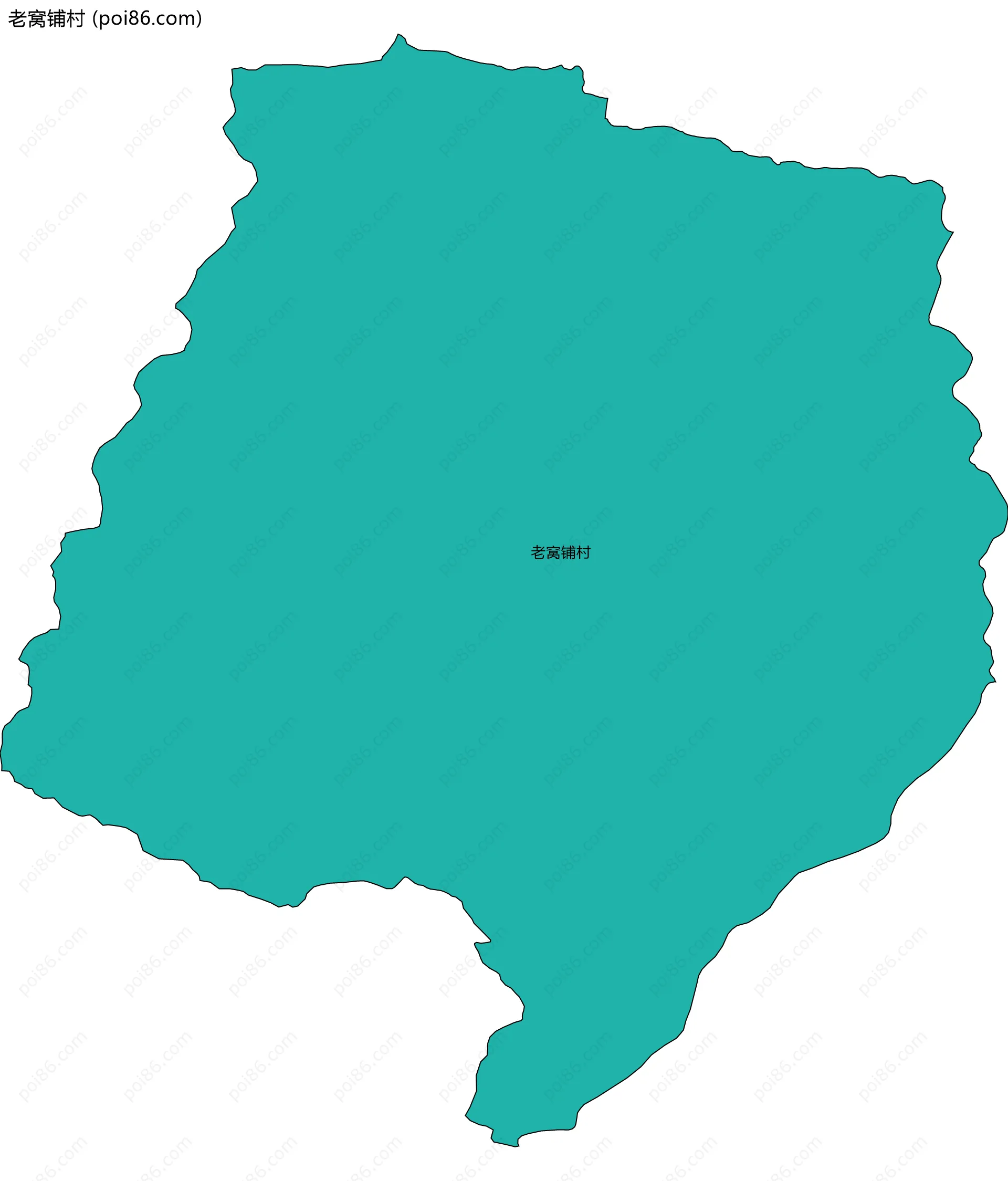 老窝铺村边界地图