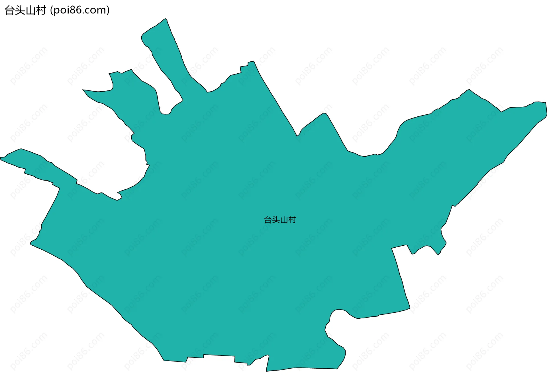 台头山村边界地图