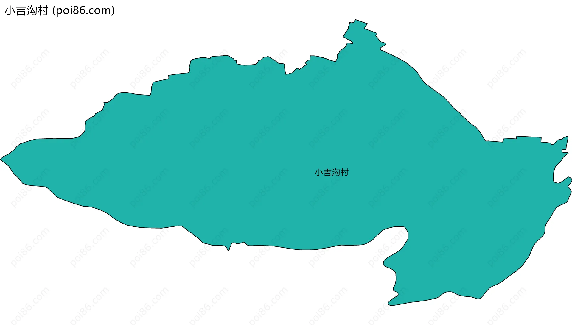 小吉沟村边界地图