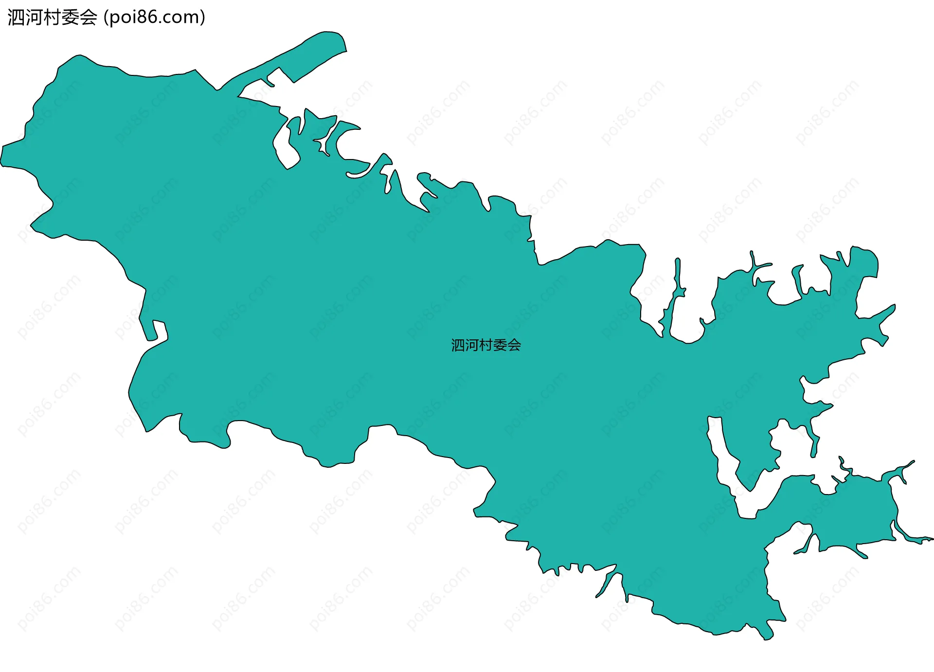 泗河村委会边界地图