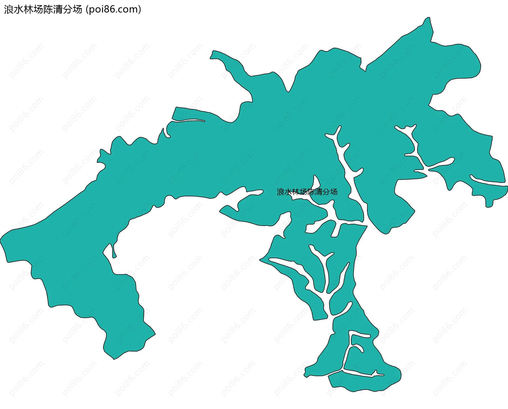 浪水林场陈清分场边界地图