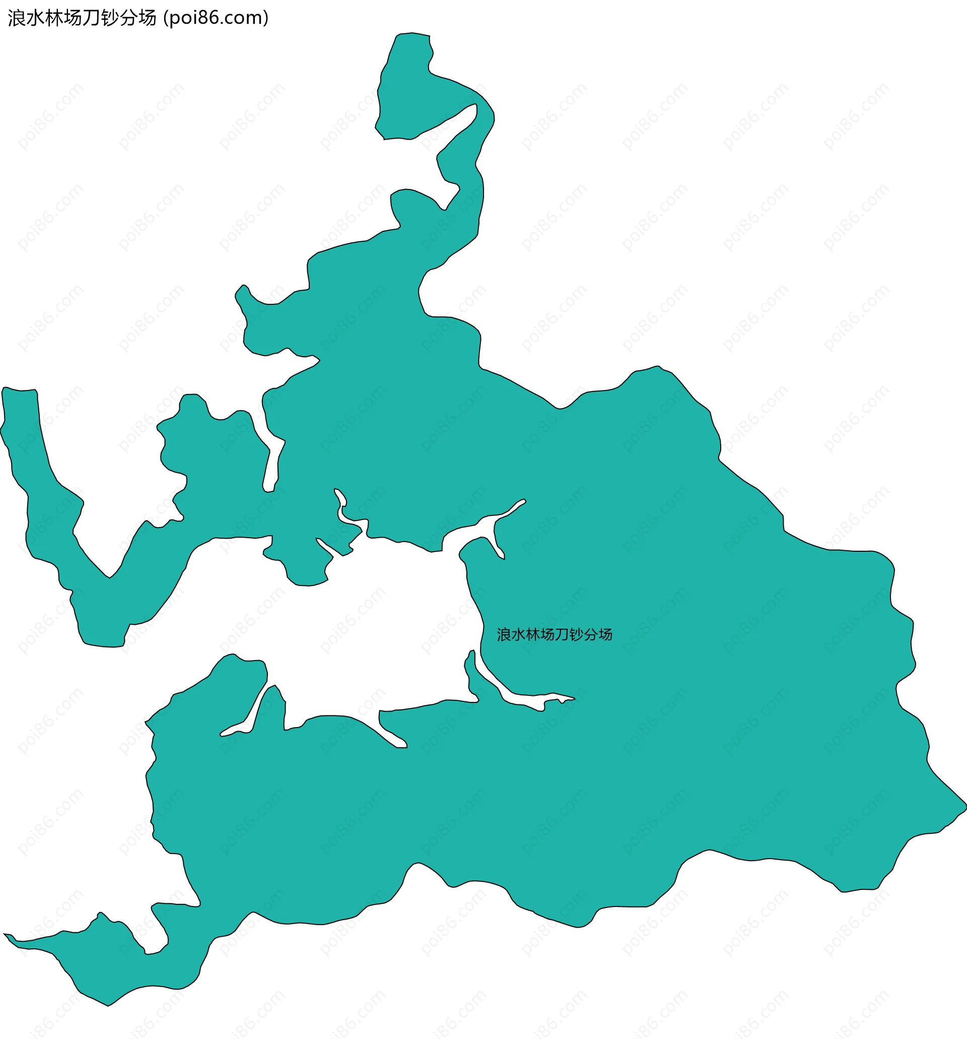 浪水林场刀钞分场边界地图