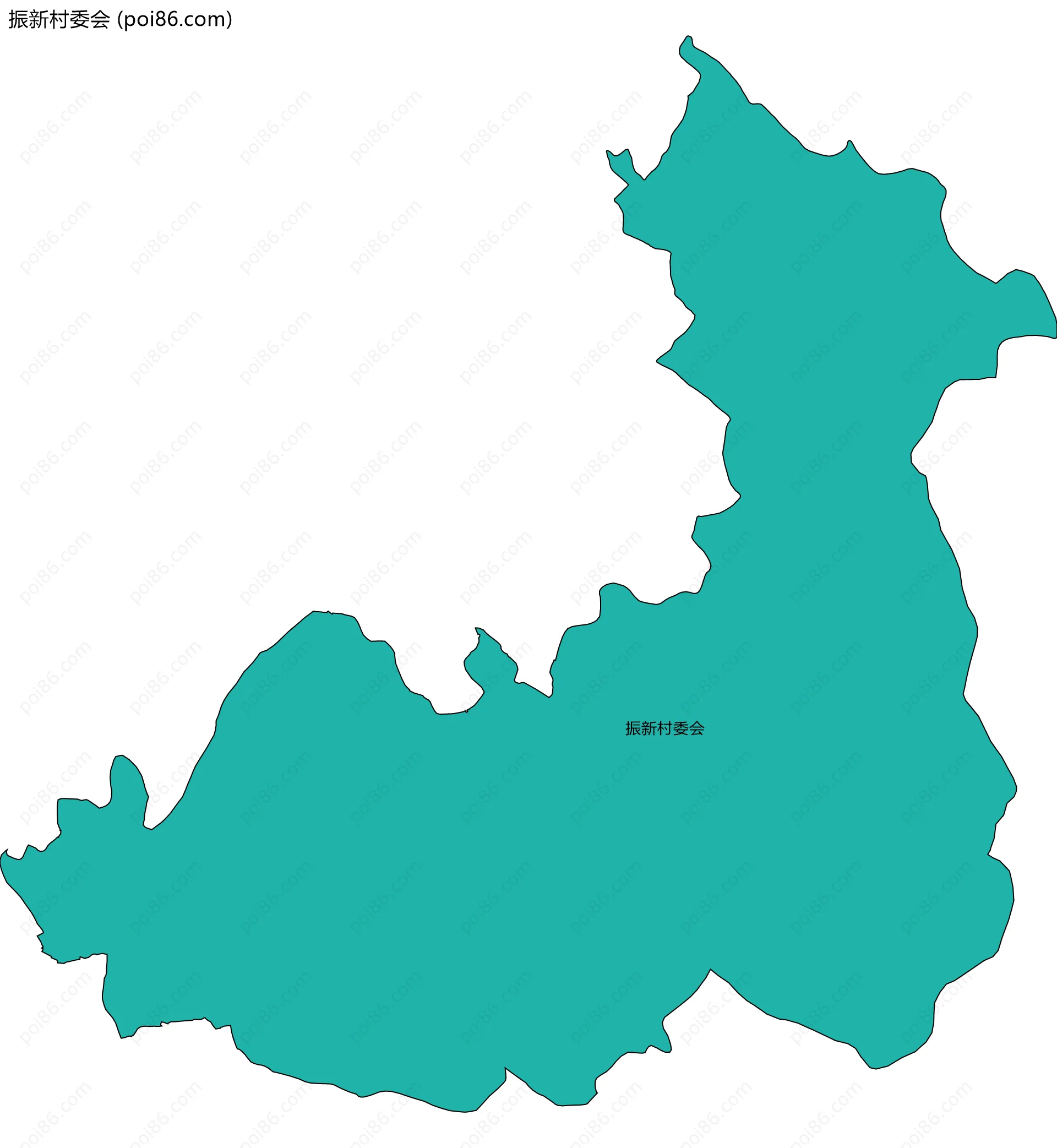 振新村委会边界地图