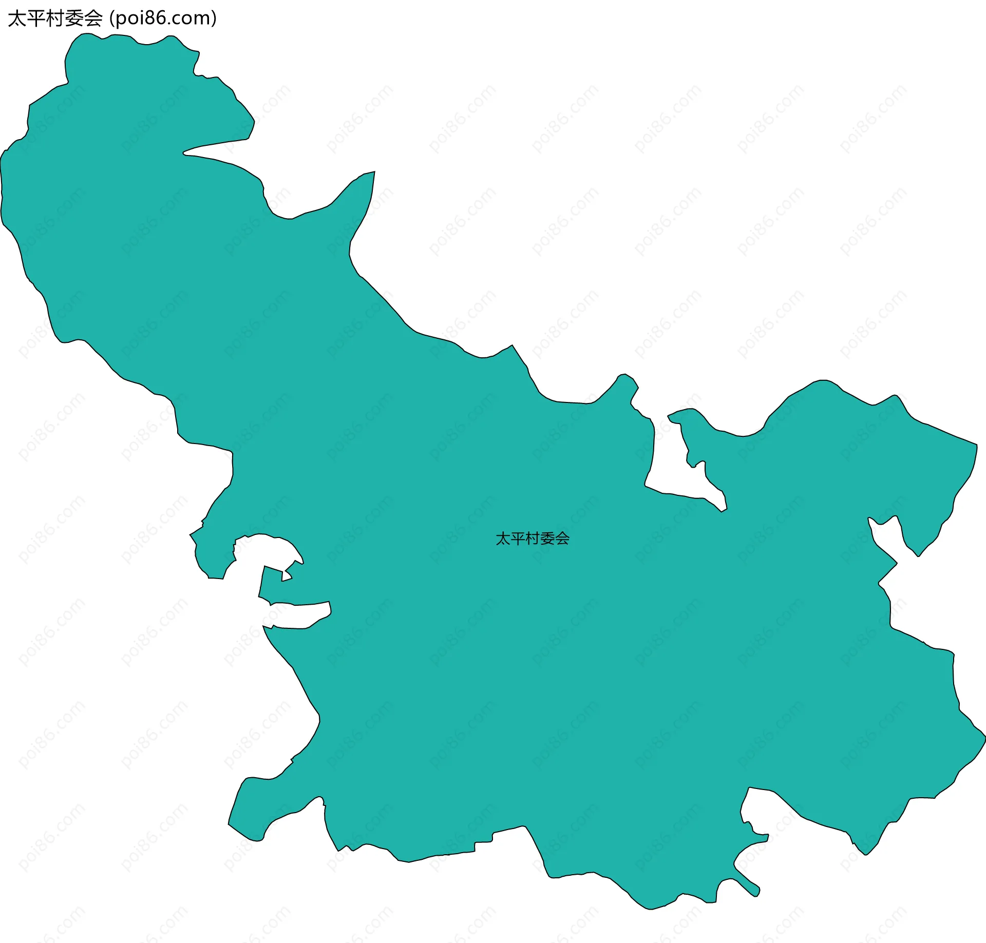 太平村委会边界地图