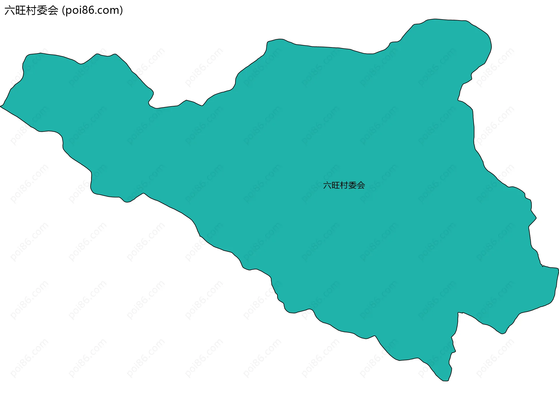 六旺村委会边界地图