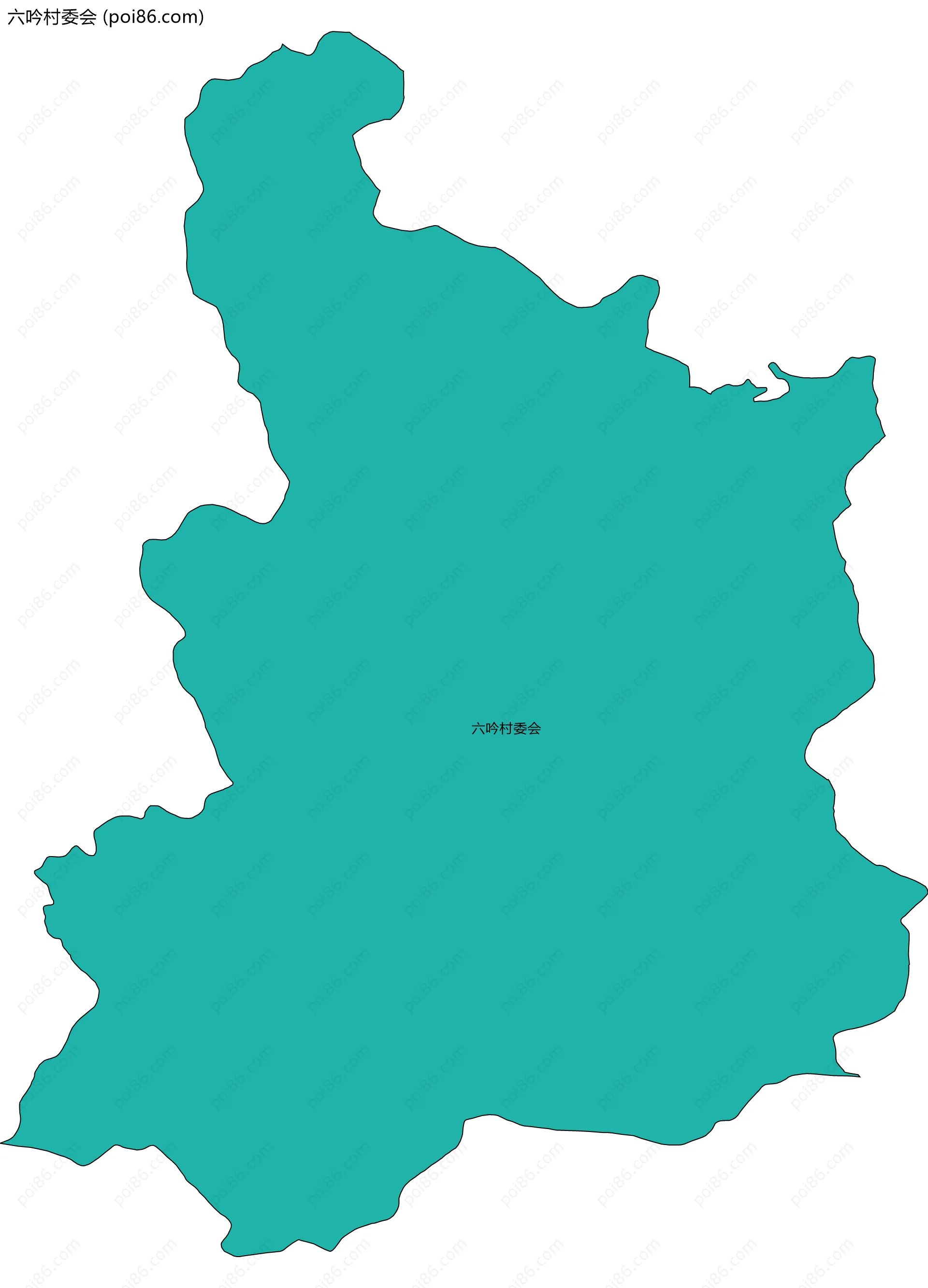 六吟村委会边界地图