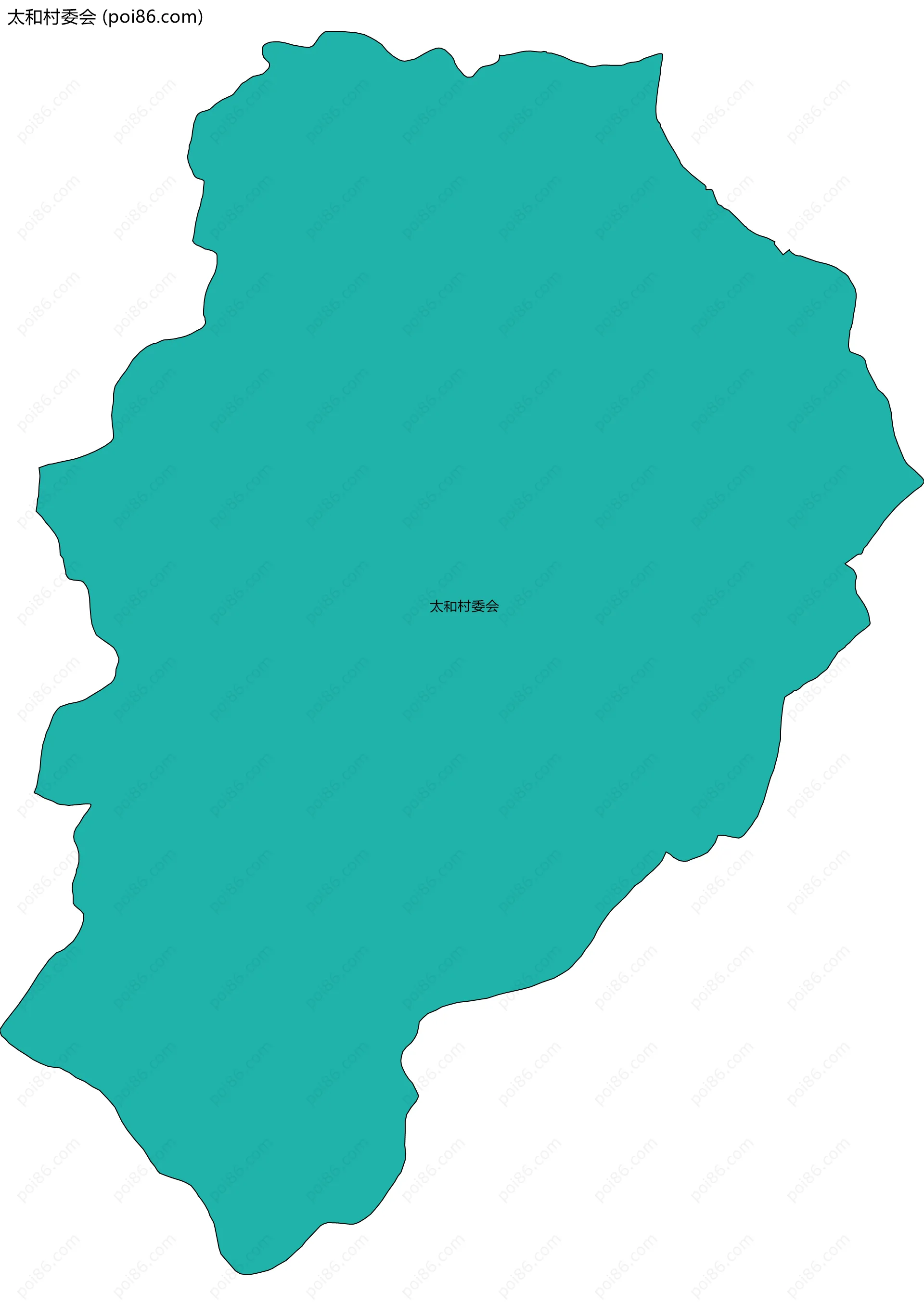 太和村委会边界地图