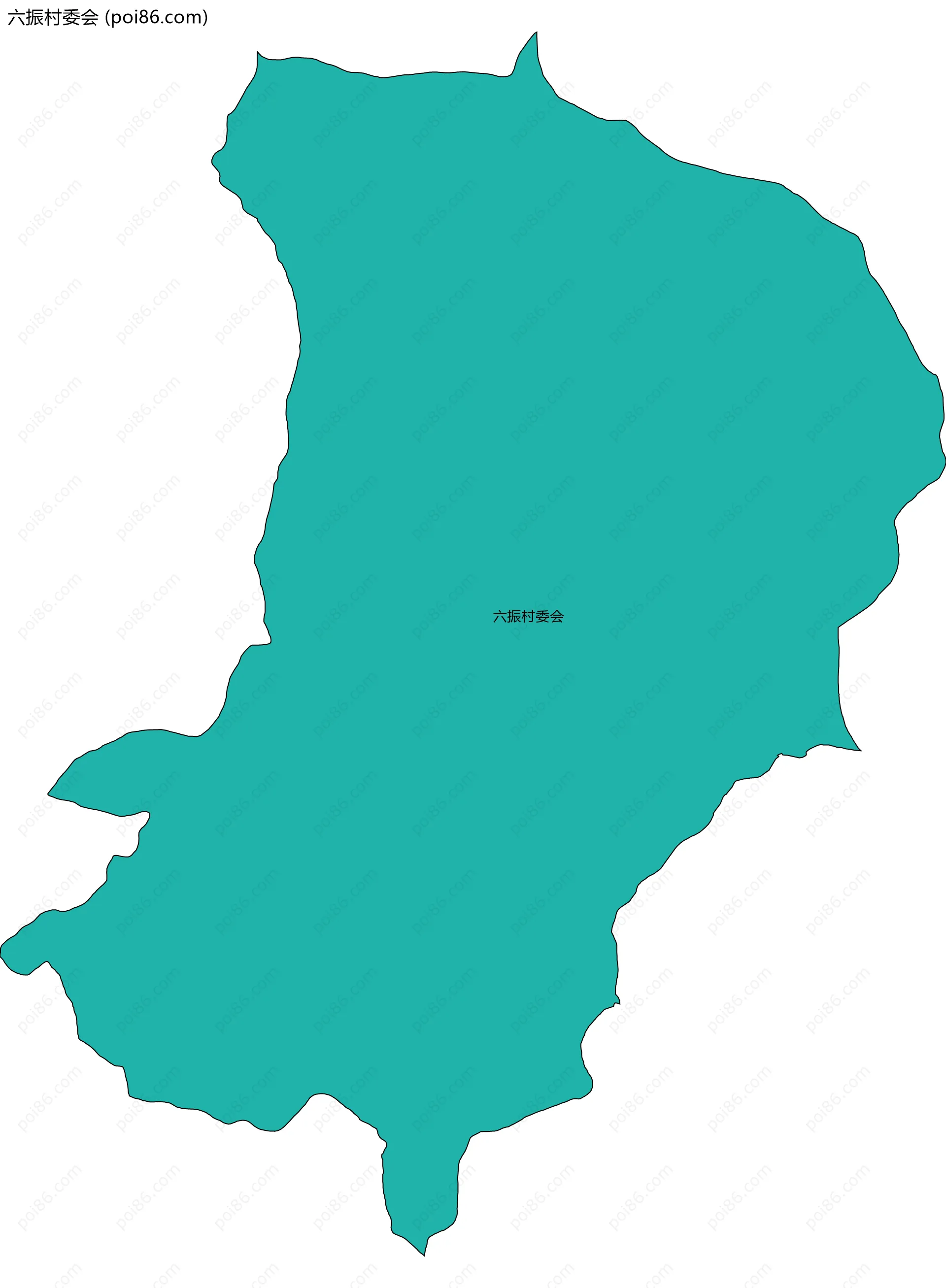六振村委会边界地图