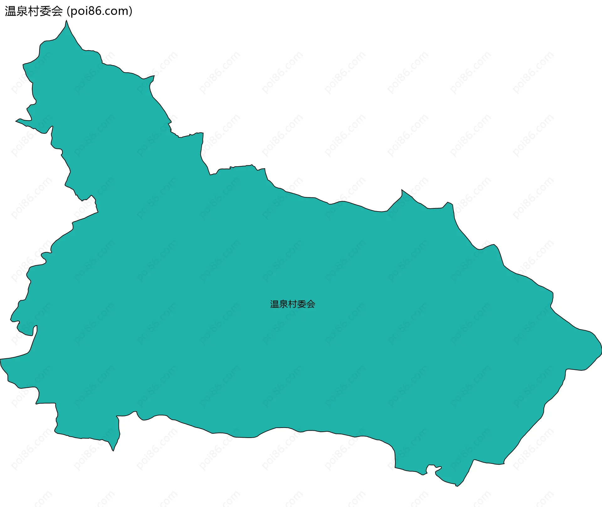 温泉村委会边界地图