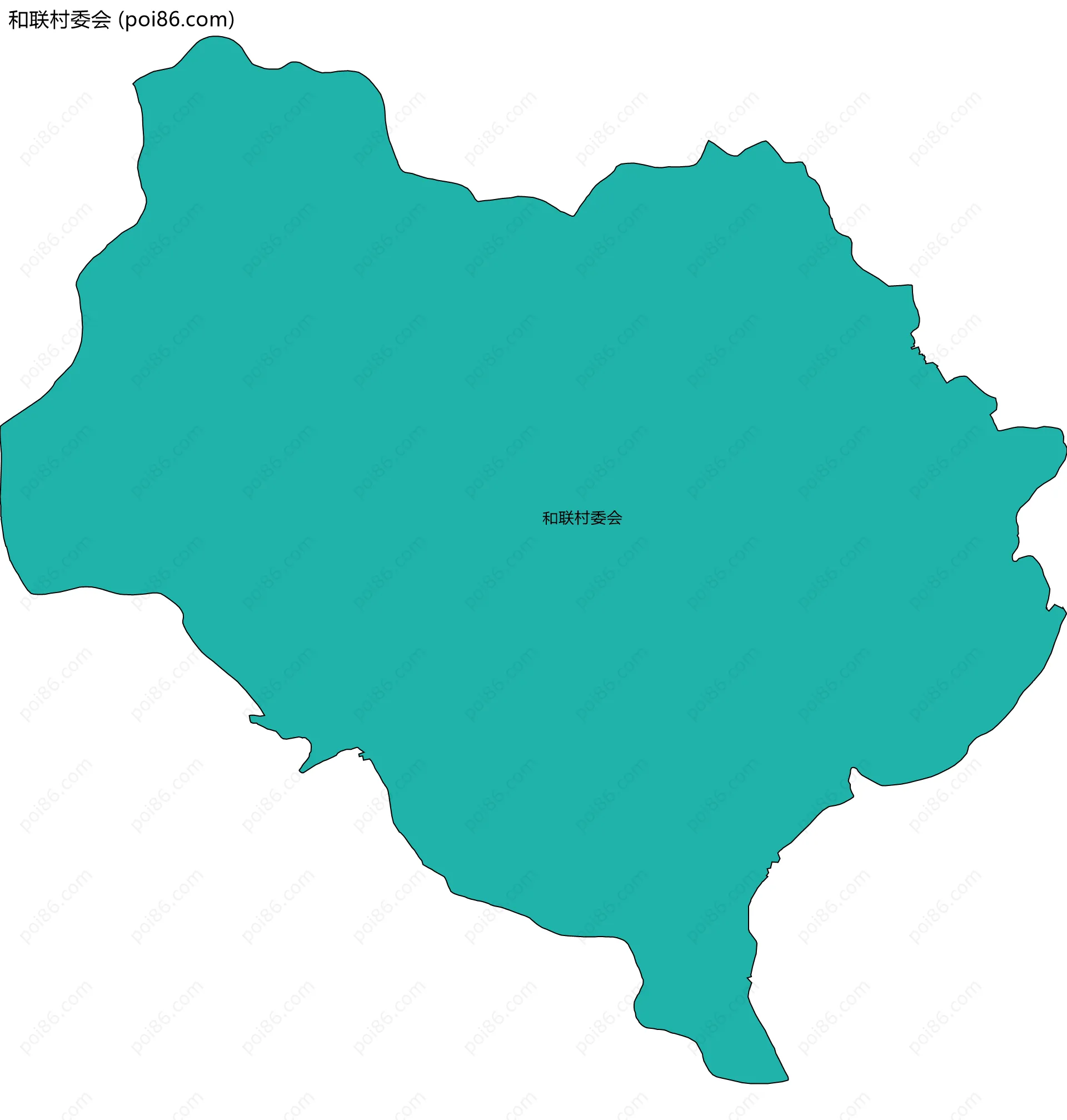和联村委会边界地图