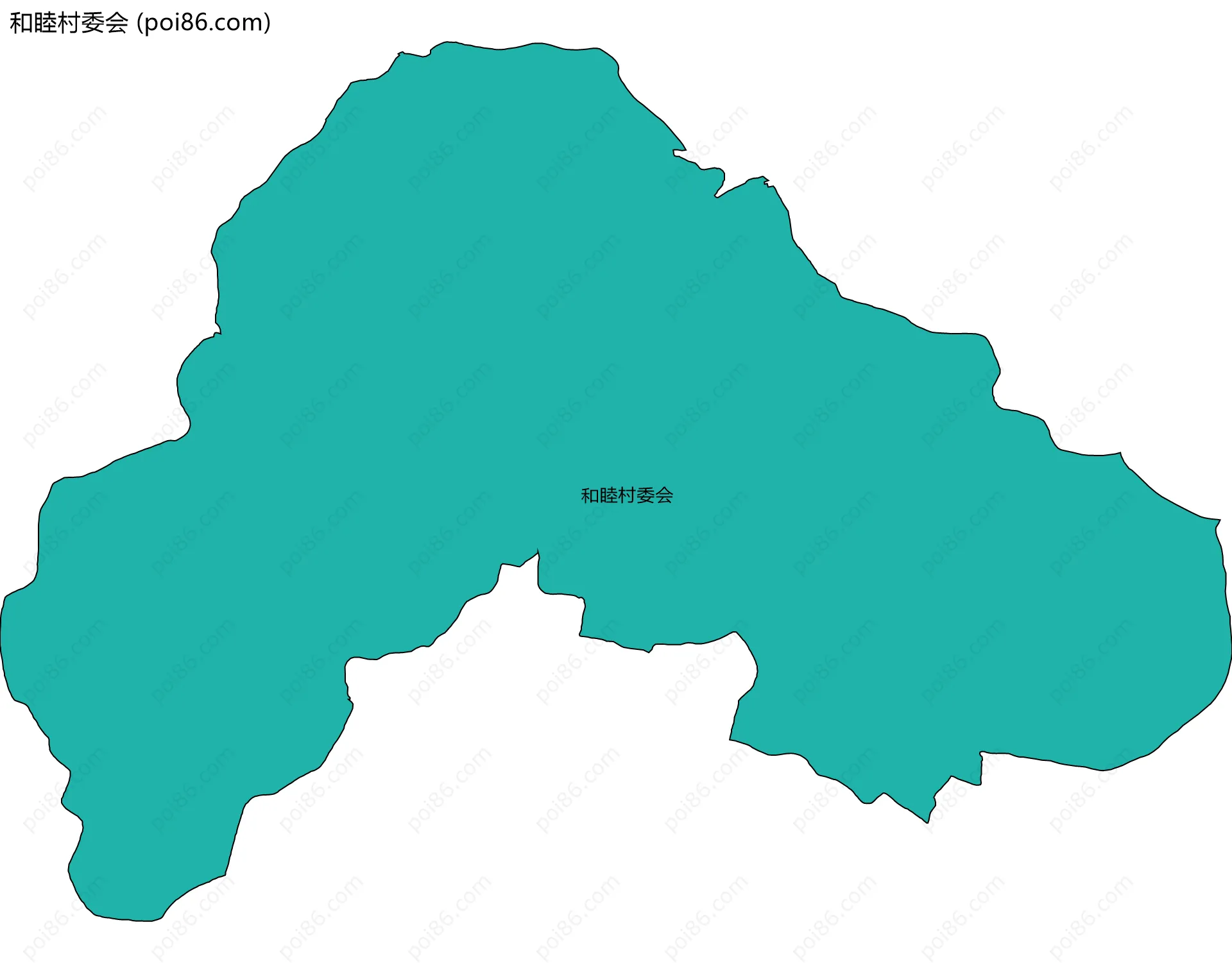 和睦村委会边界地图