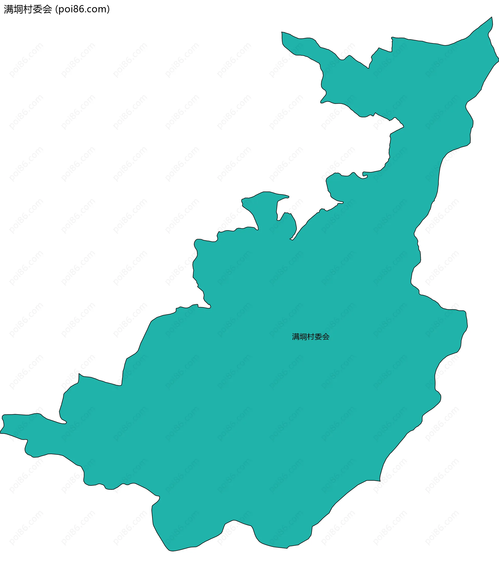 满垌村委会边界地图