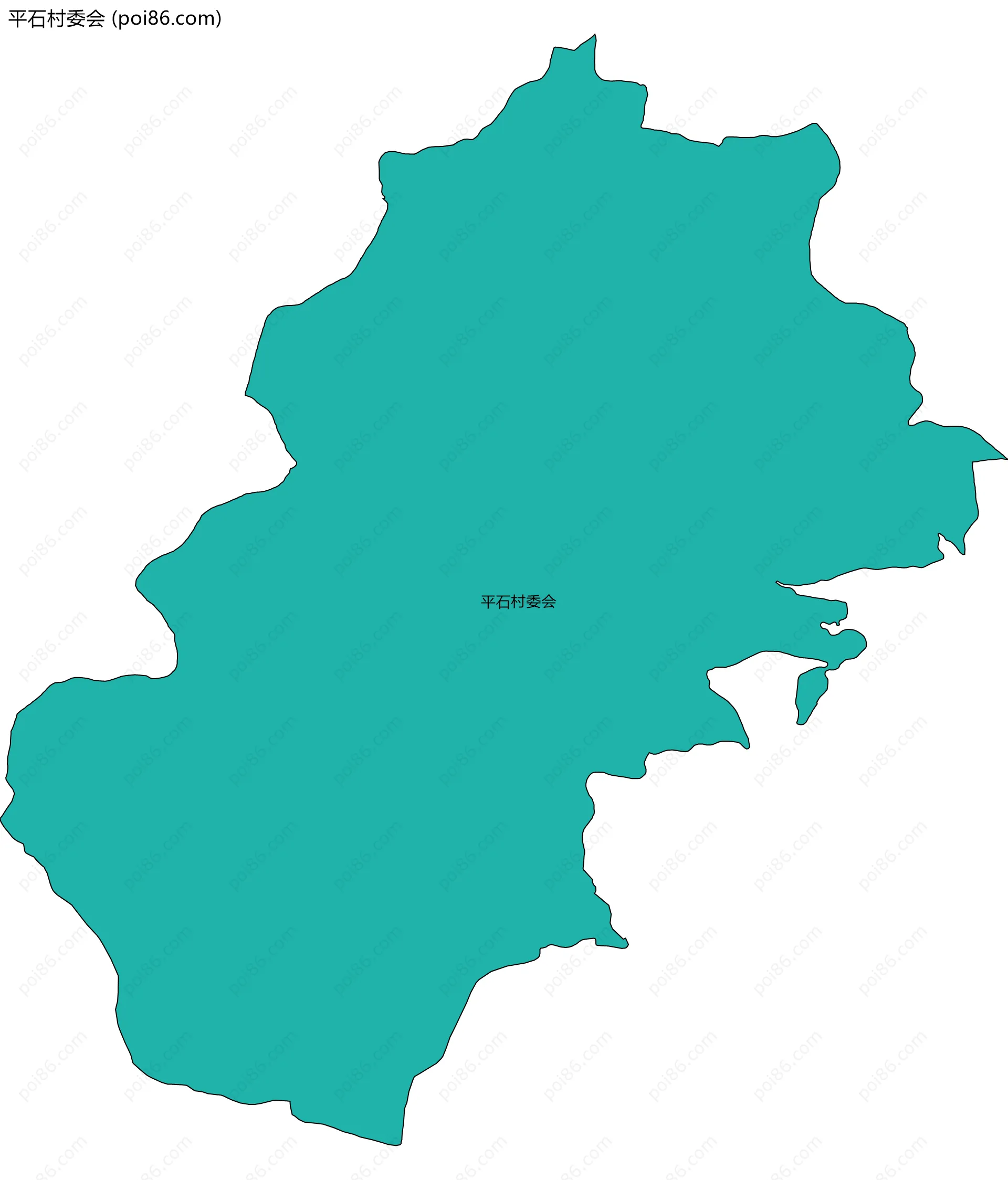 平石村委会边界地图