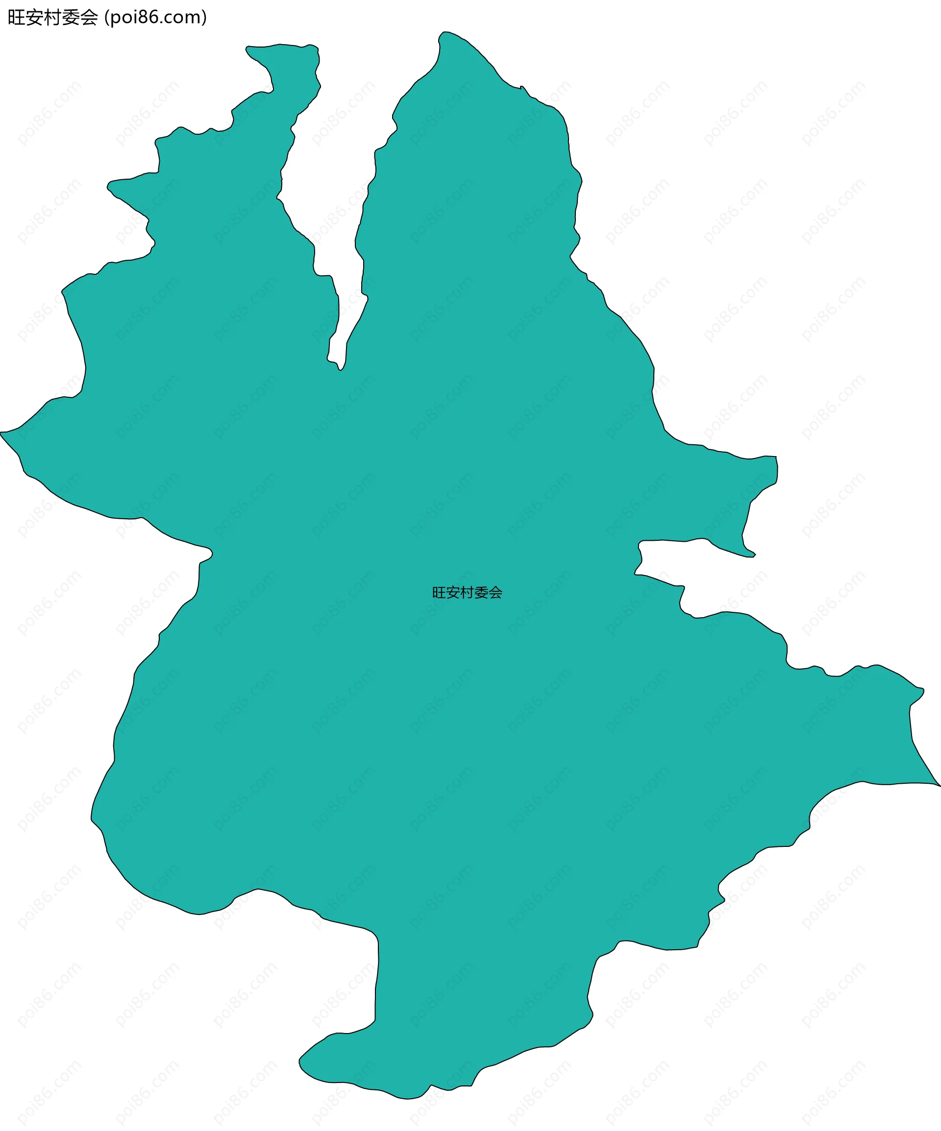旺安村委会边界地图