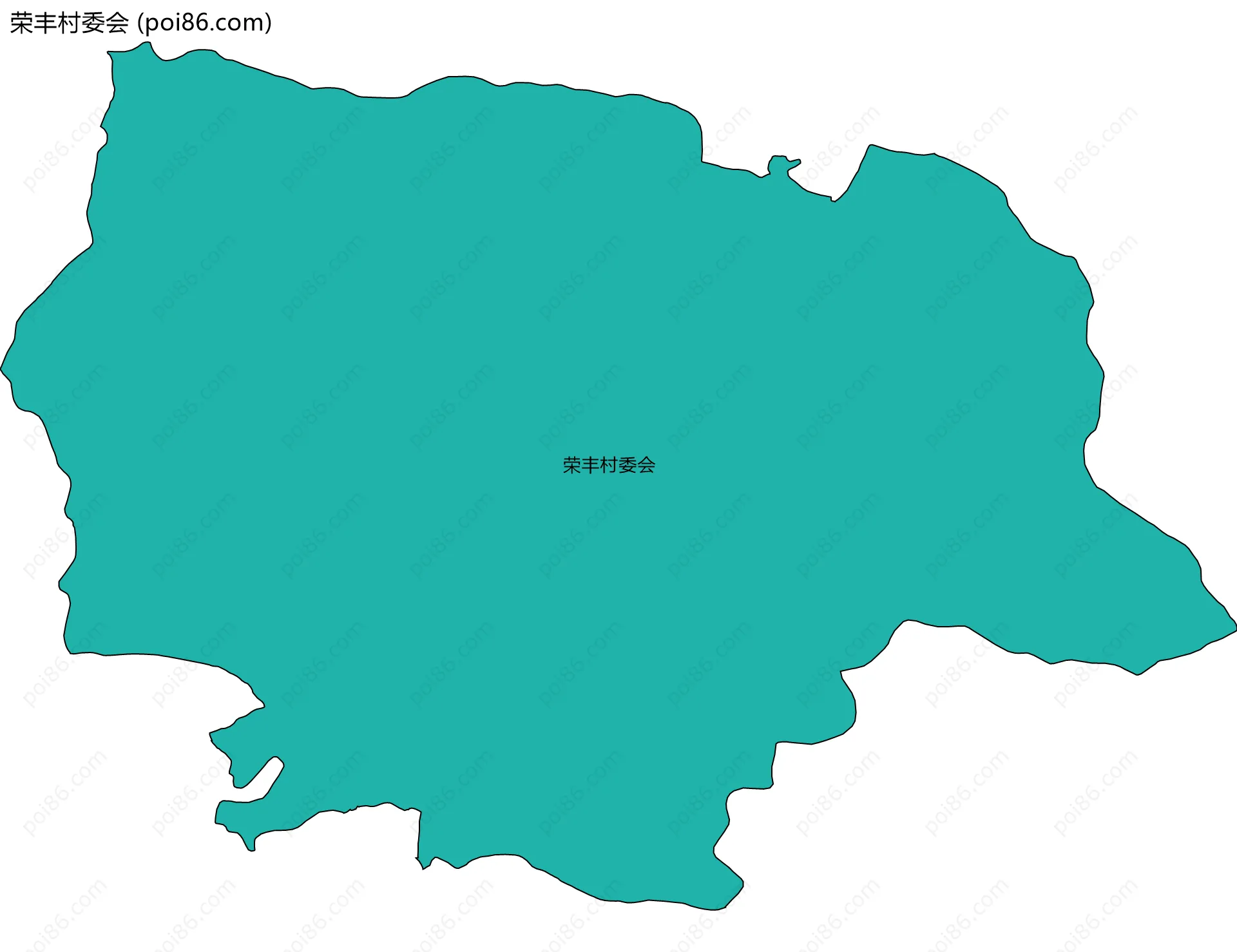 荣丰村委会边界地图