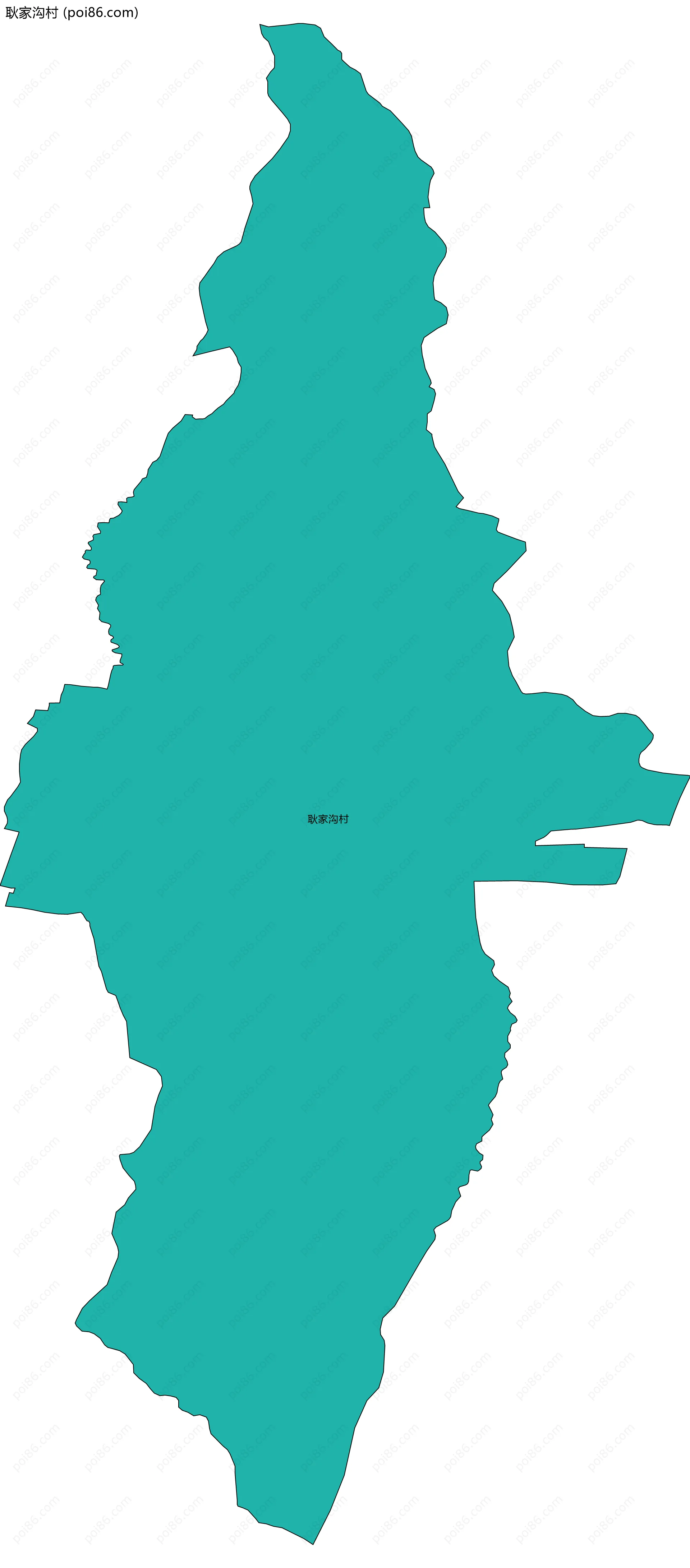 耿家沟村边界地图