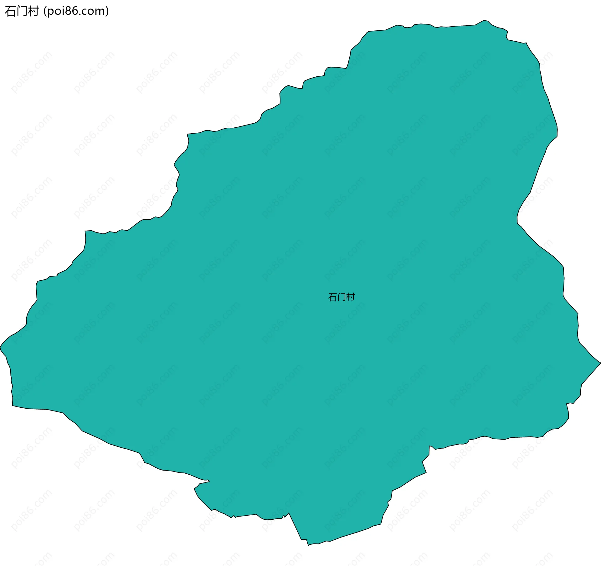 石门村边界地图