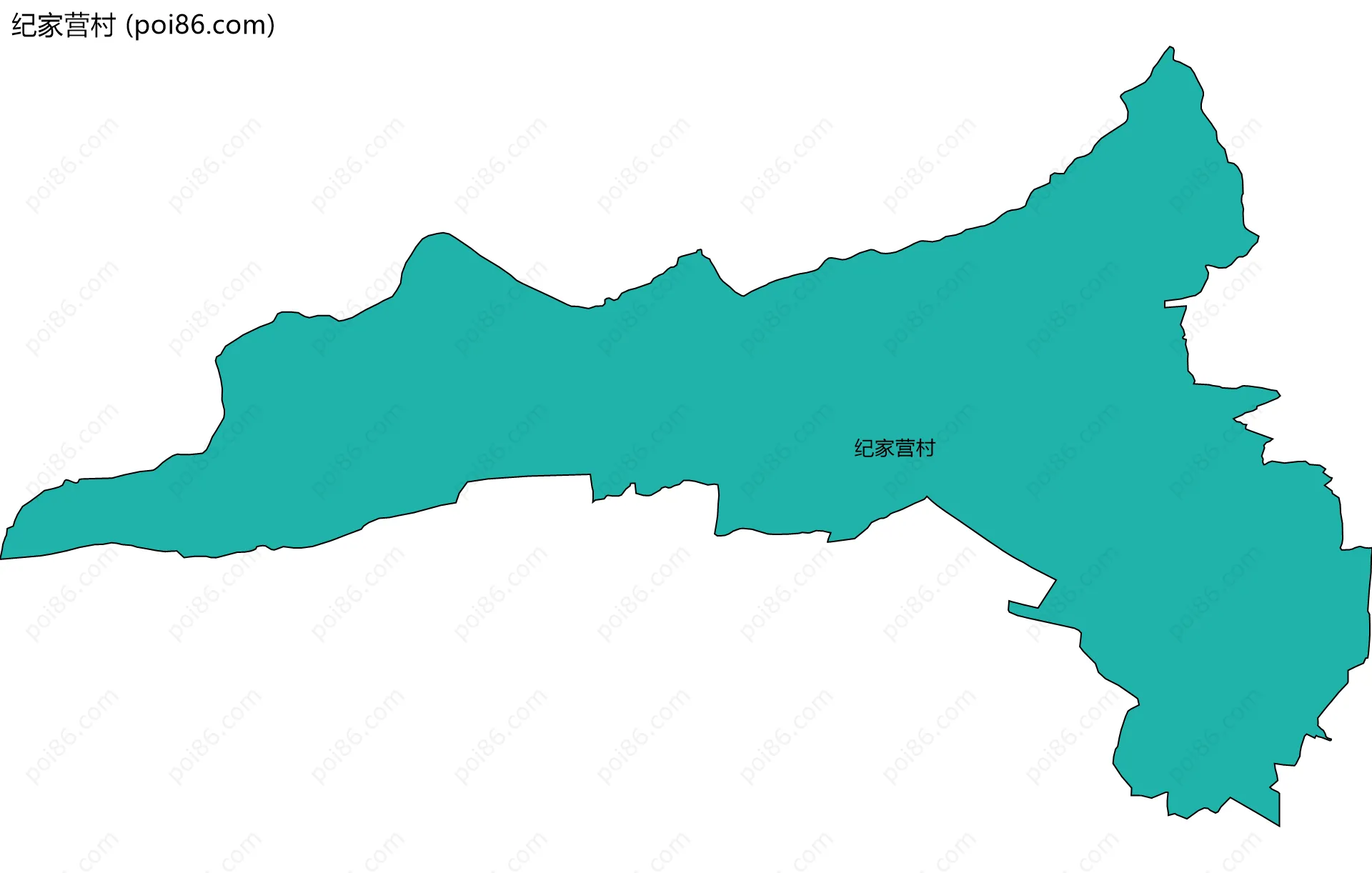 纪家营村边界地图
