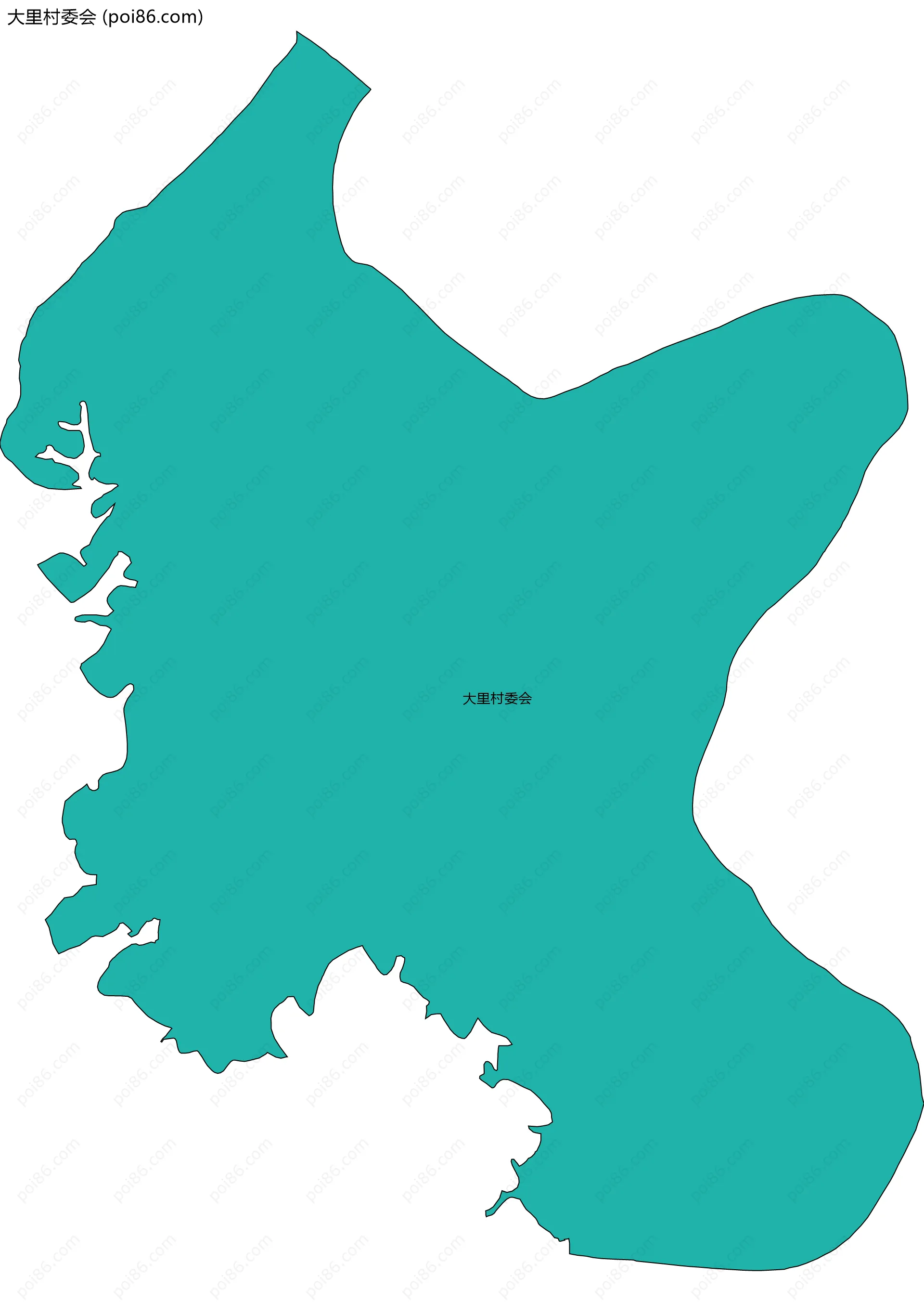 大里村委会边界地图