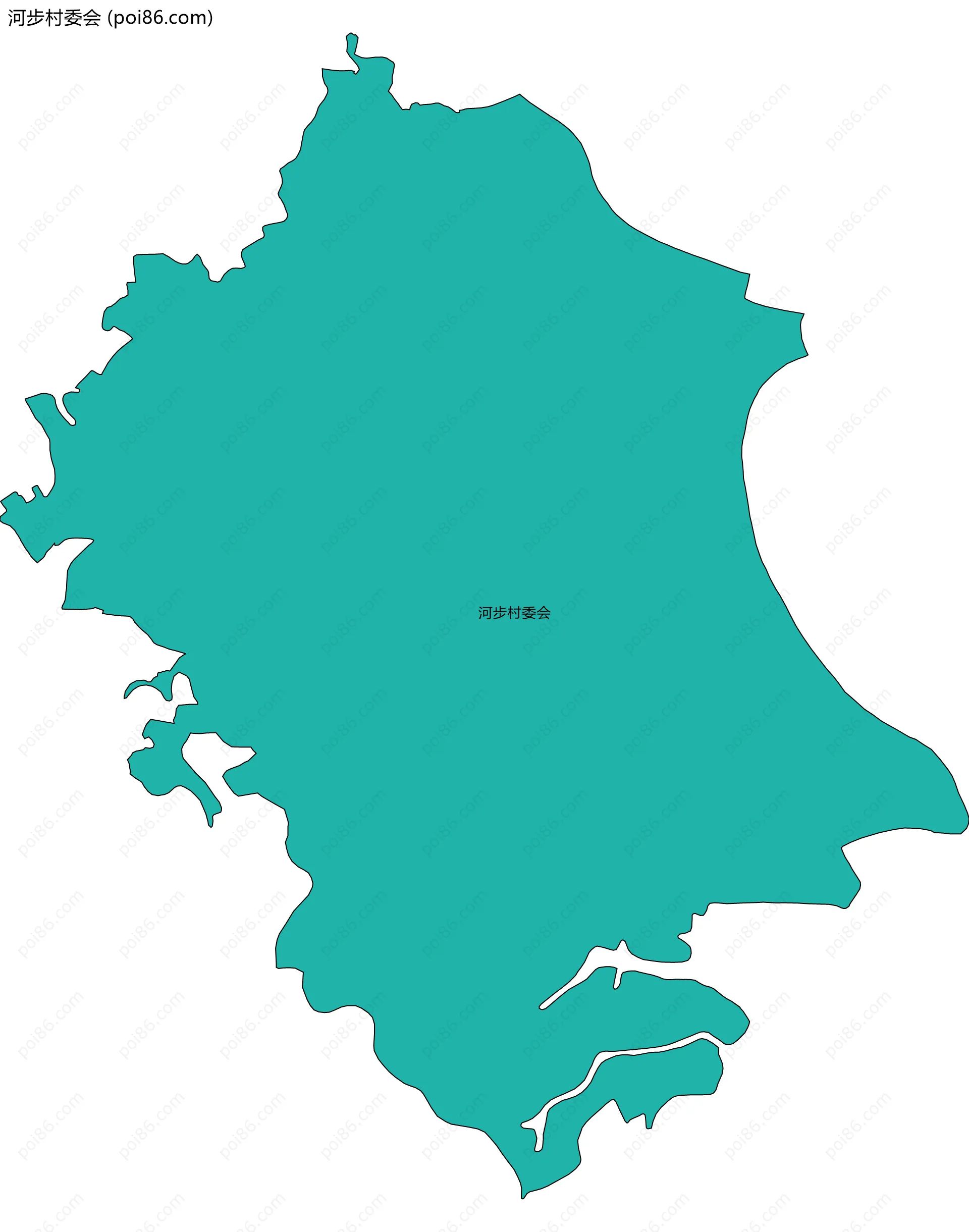 河步村委会边界地图