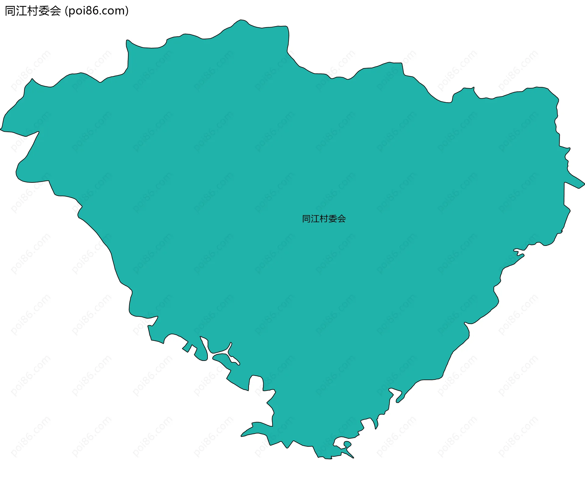 同江村委会边界地图