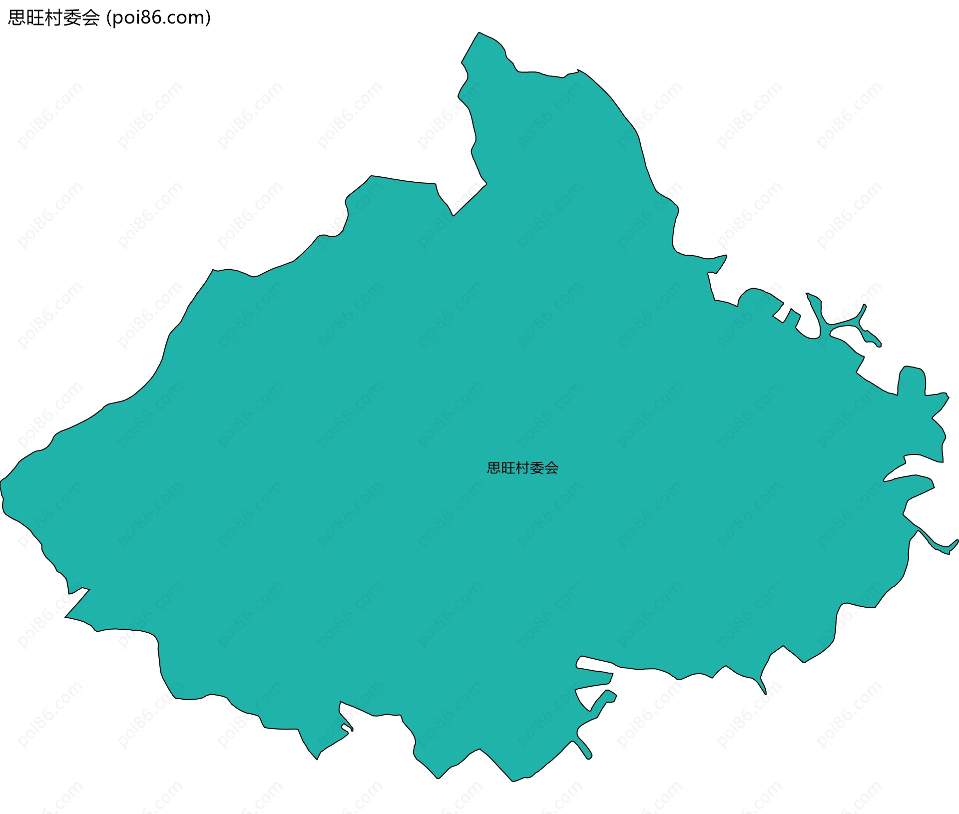 思旺村委会边界地图