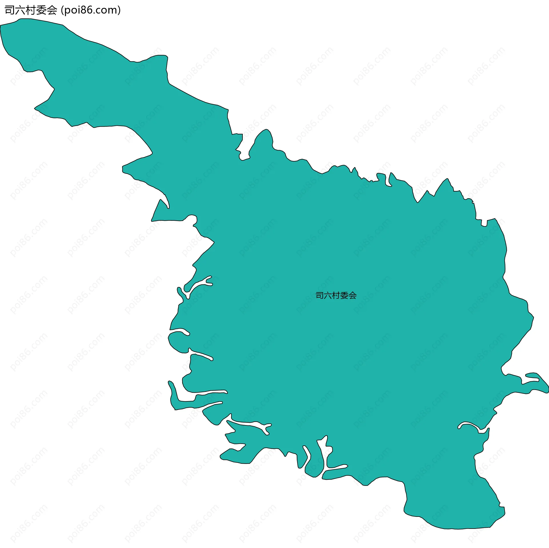 司六村委会边界地图