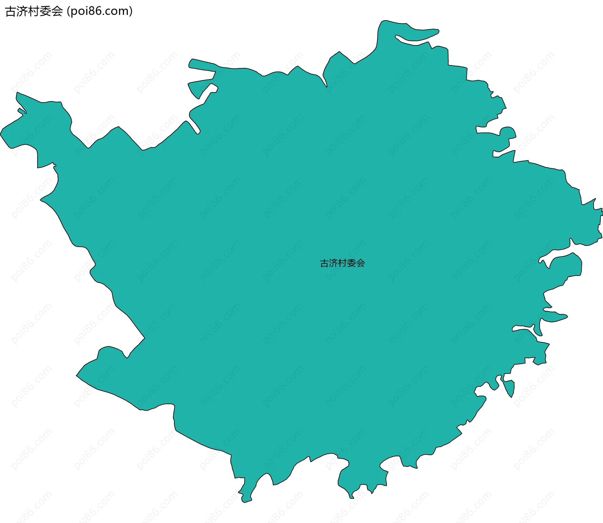 古济村委会边界地图