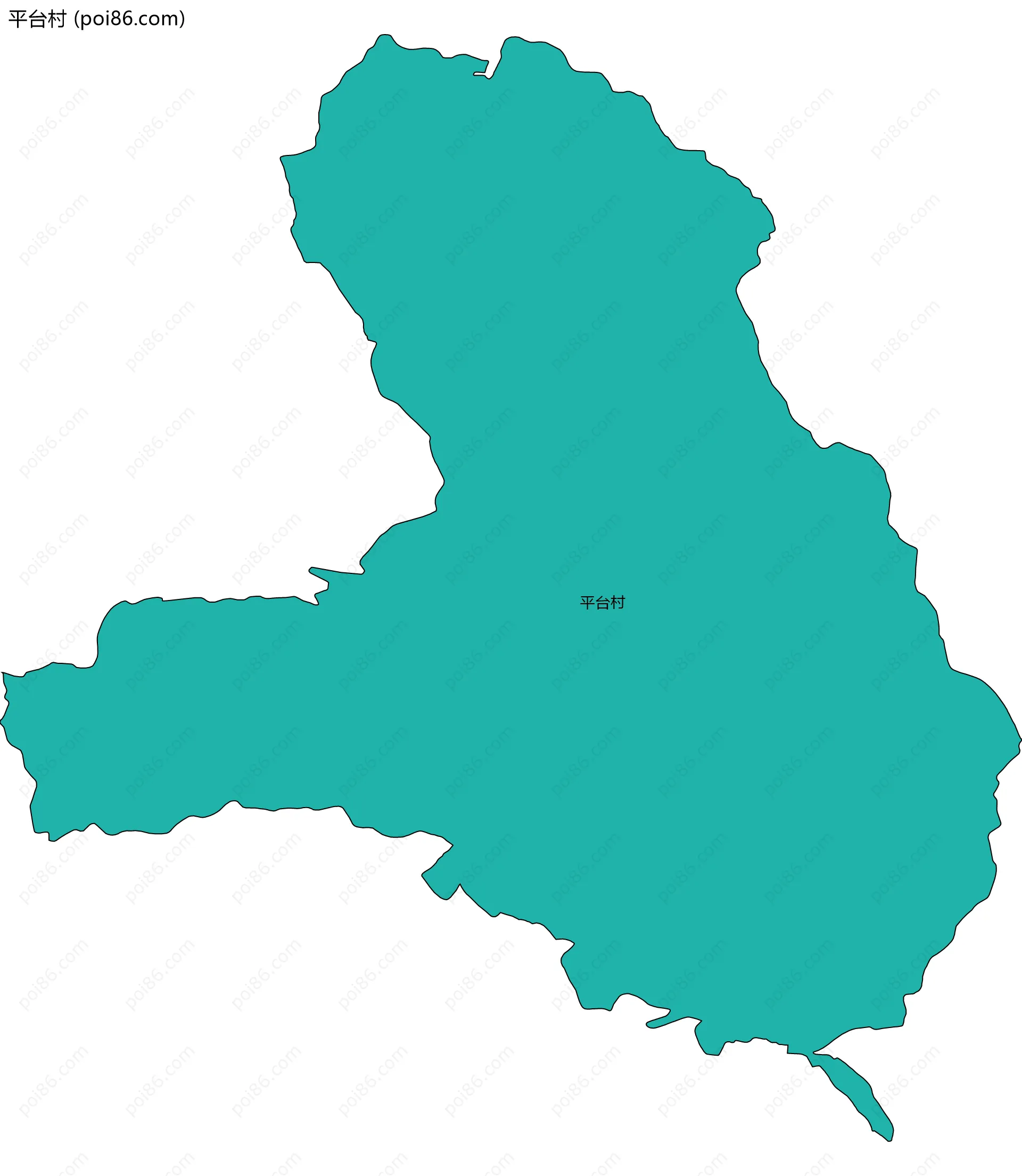 平台村边界地图