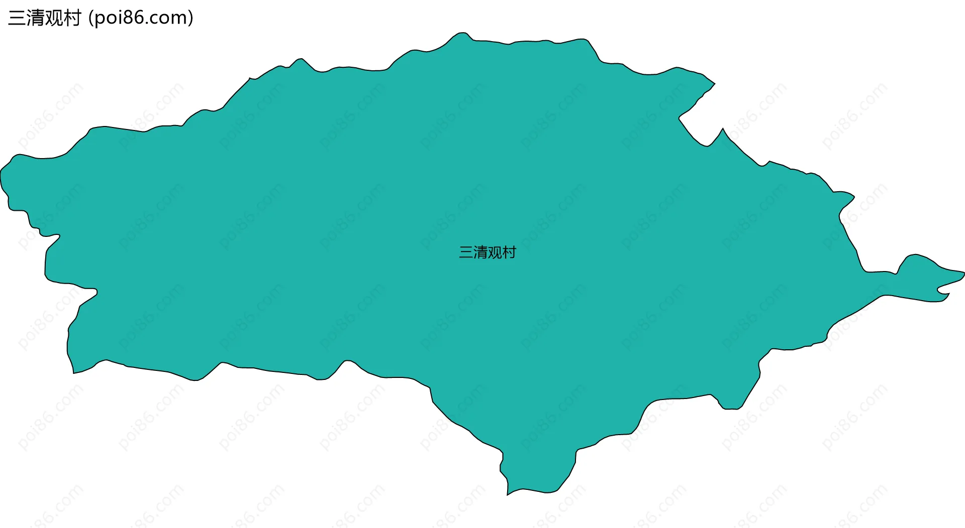 三清观村边界地图