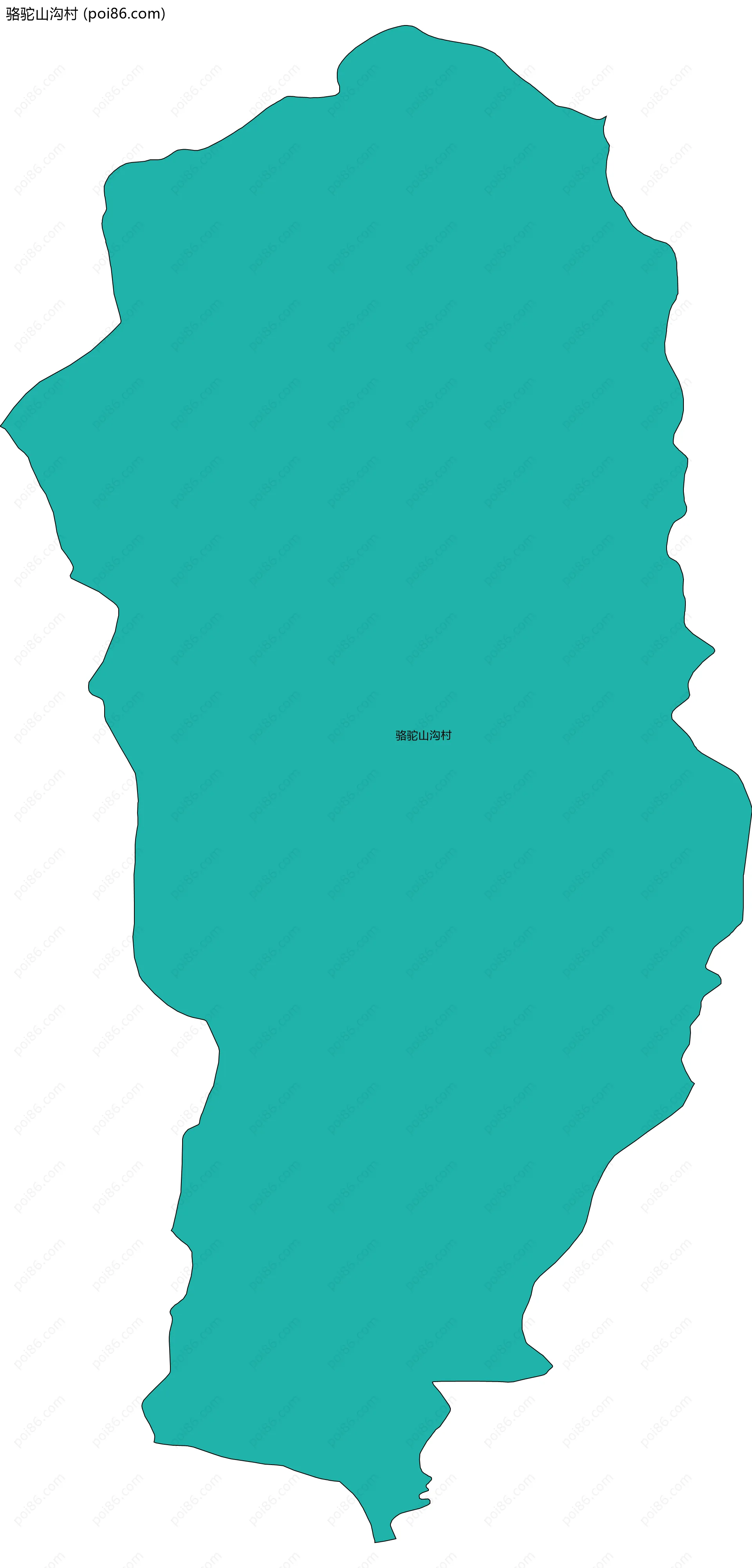 骆驼山沟村边界地图