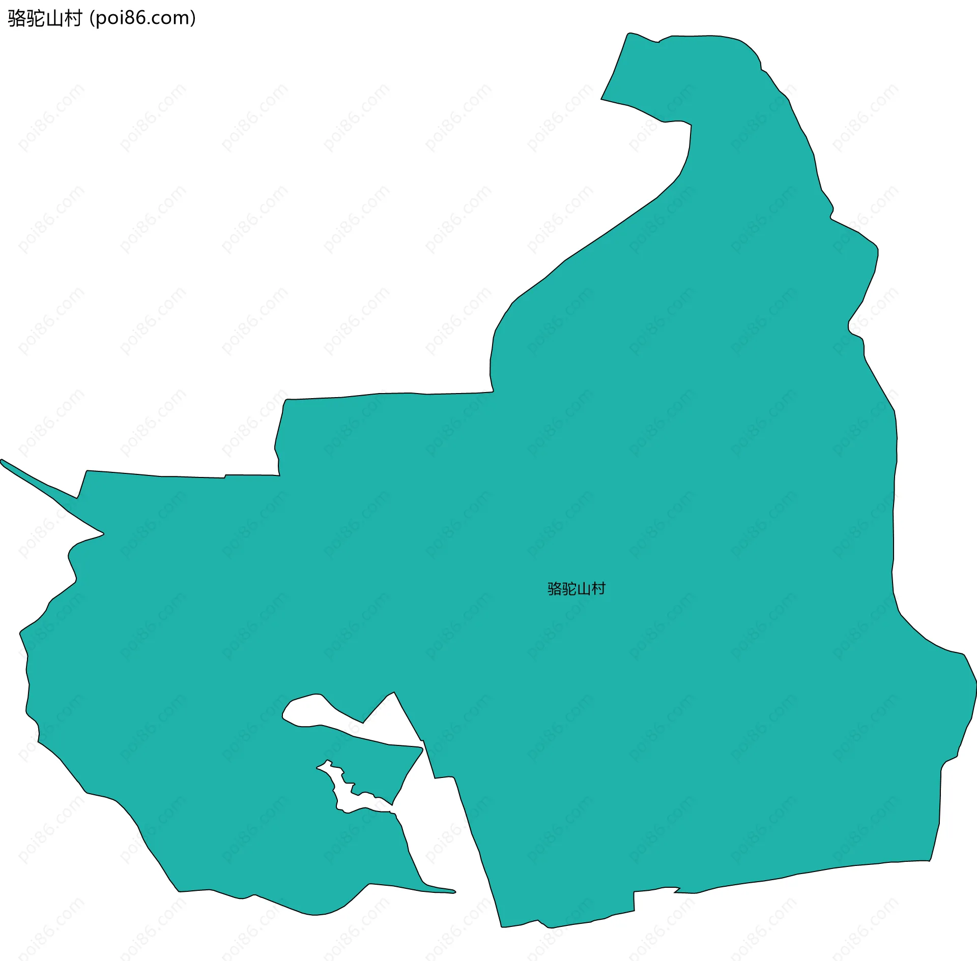 骆驼山村边界地图