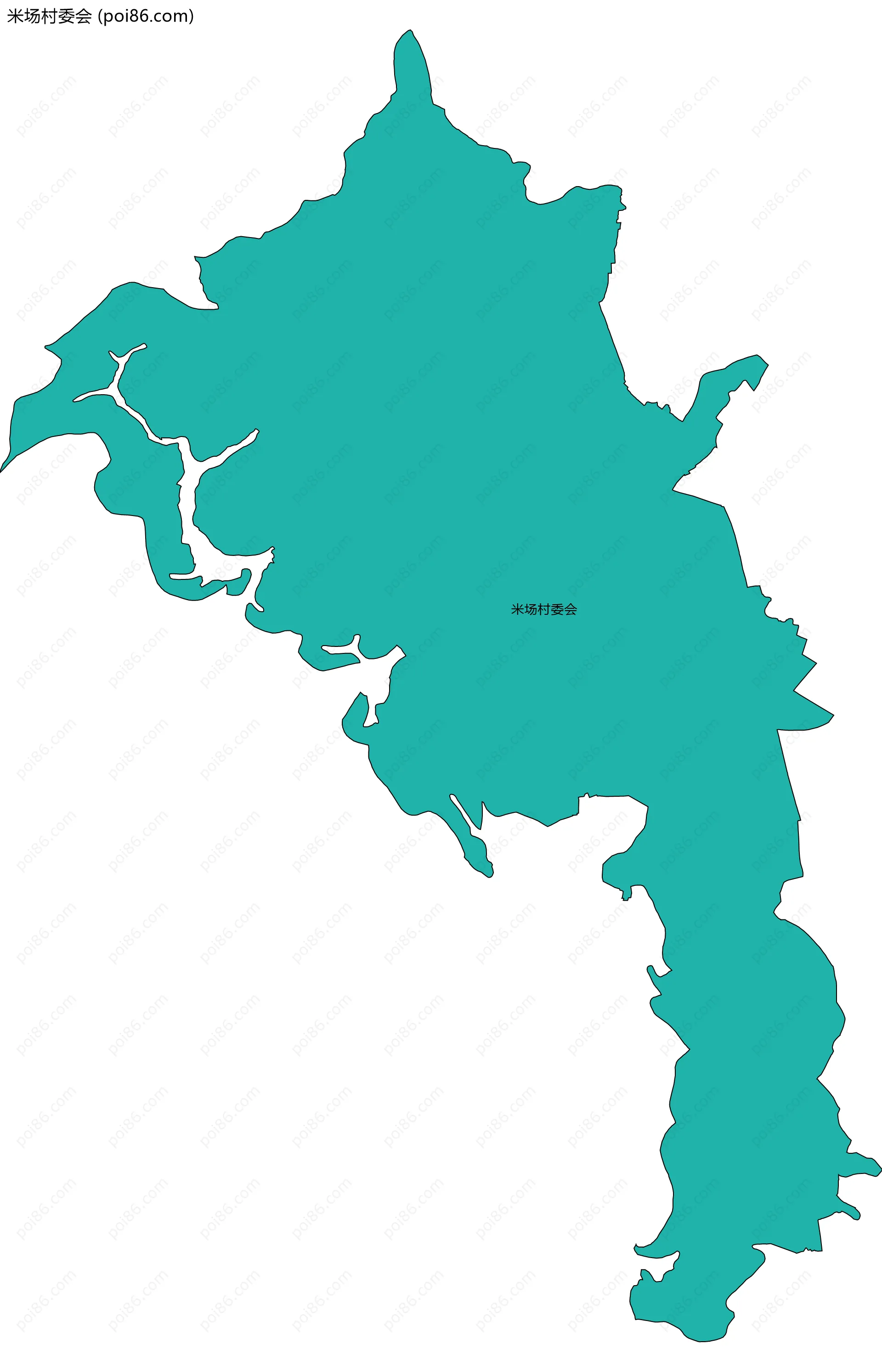 米场村委会边界地图