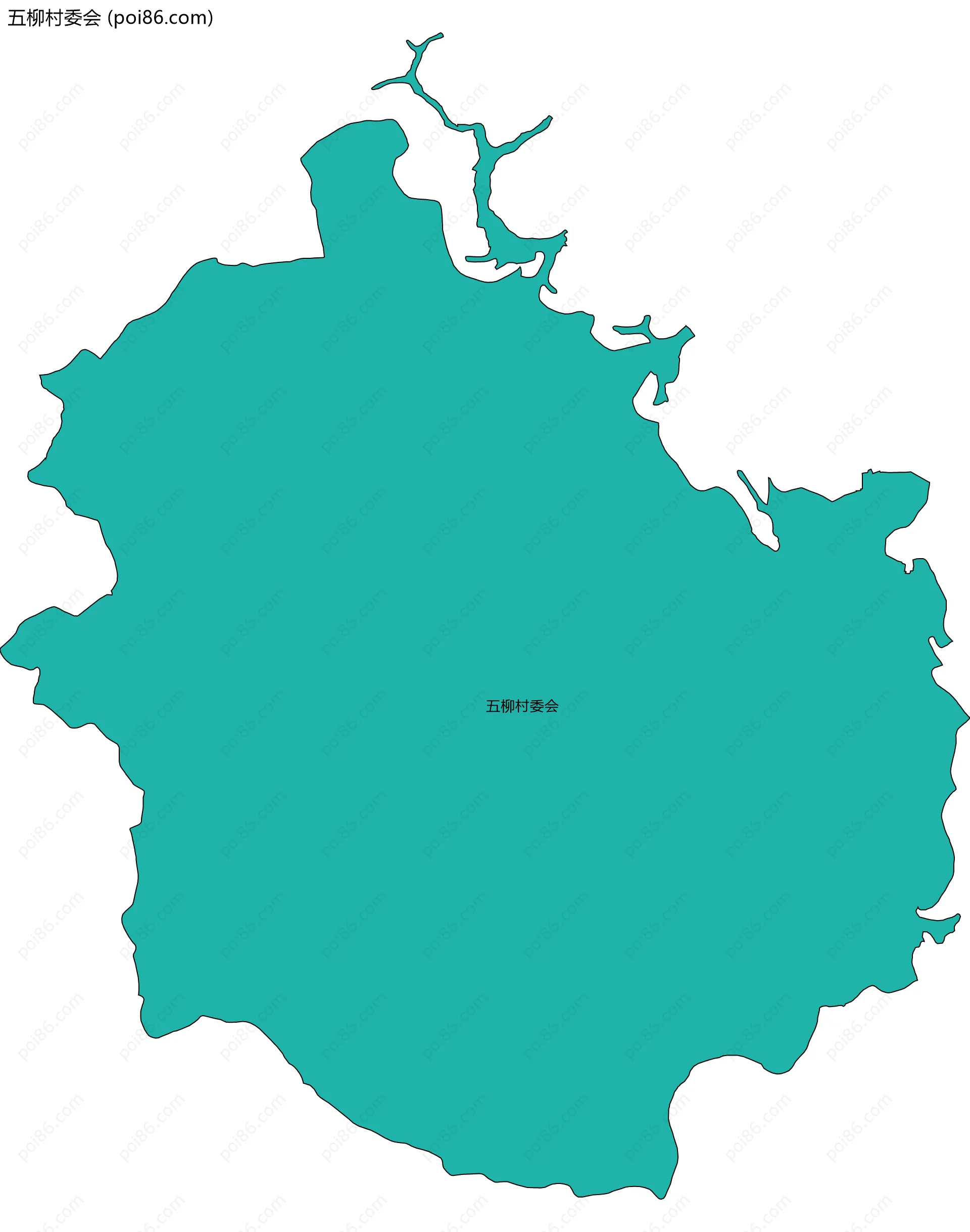 五柳村委会边界地图