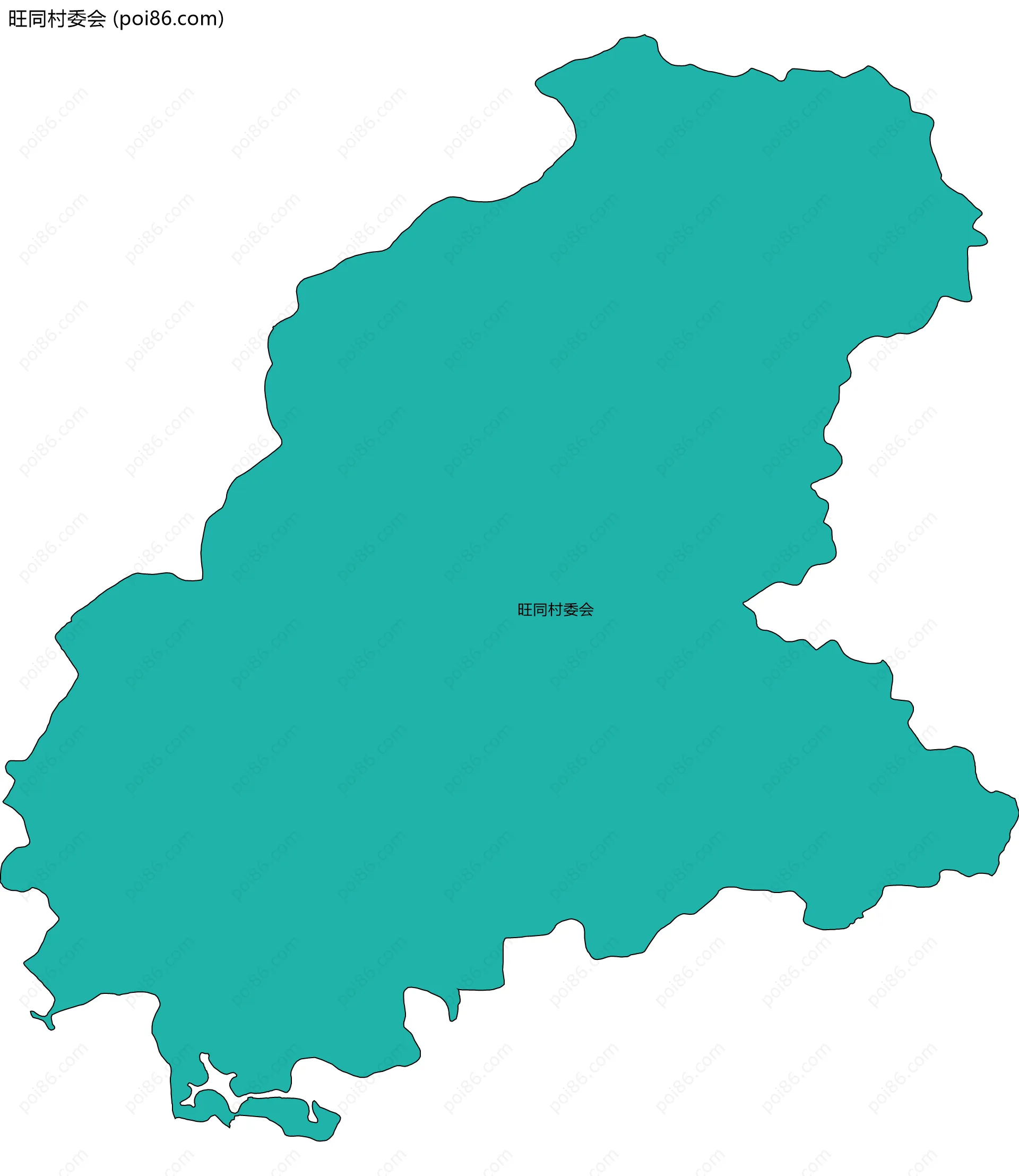旺同村委会边界地图