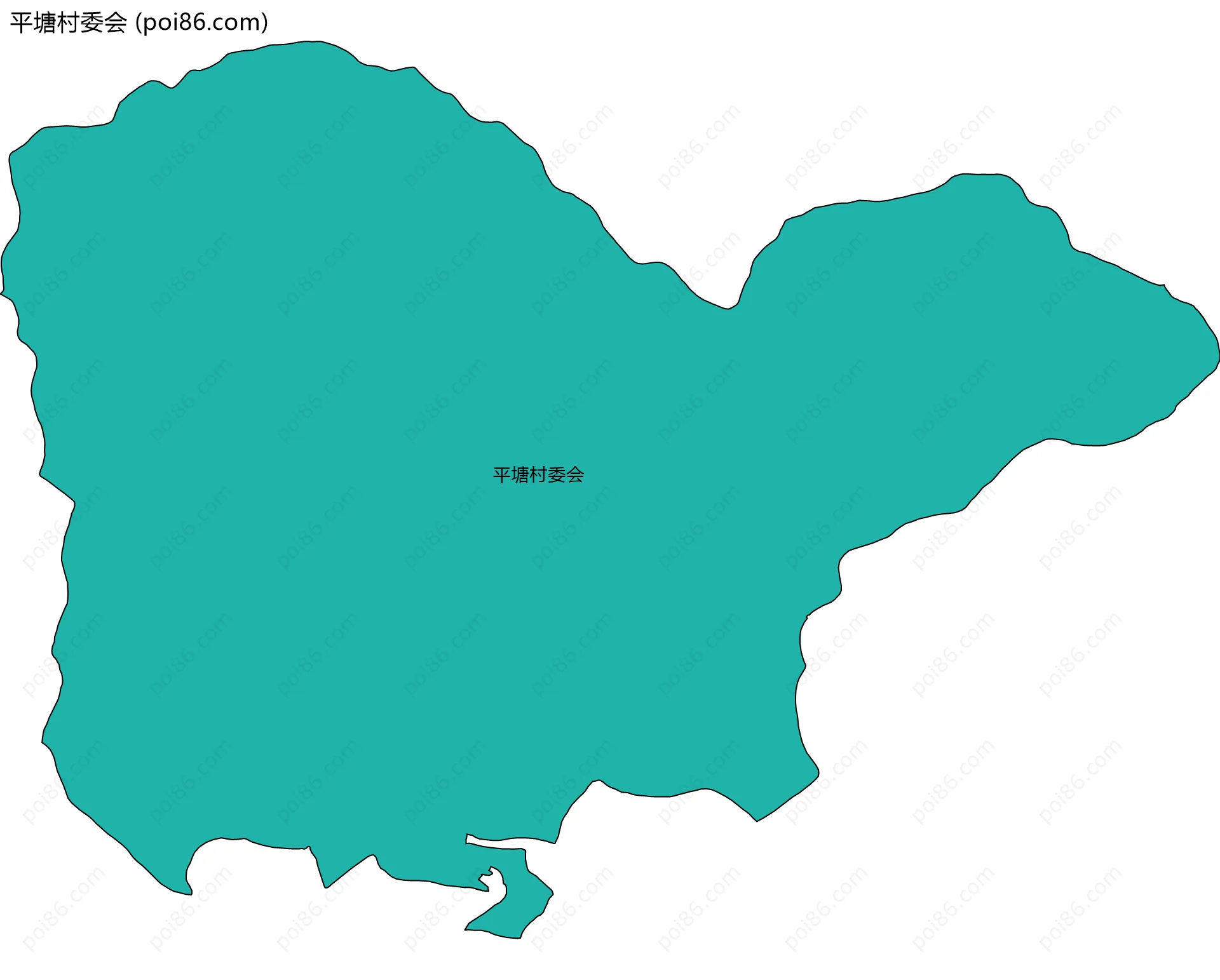 平塘村委会边界地图