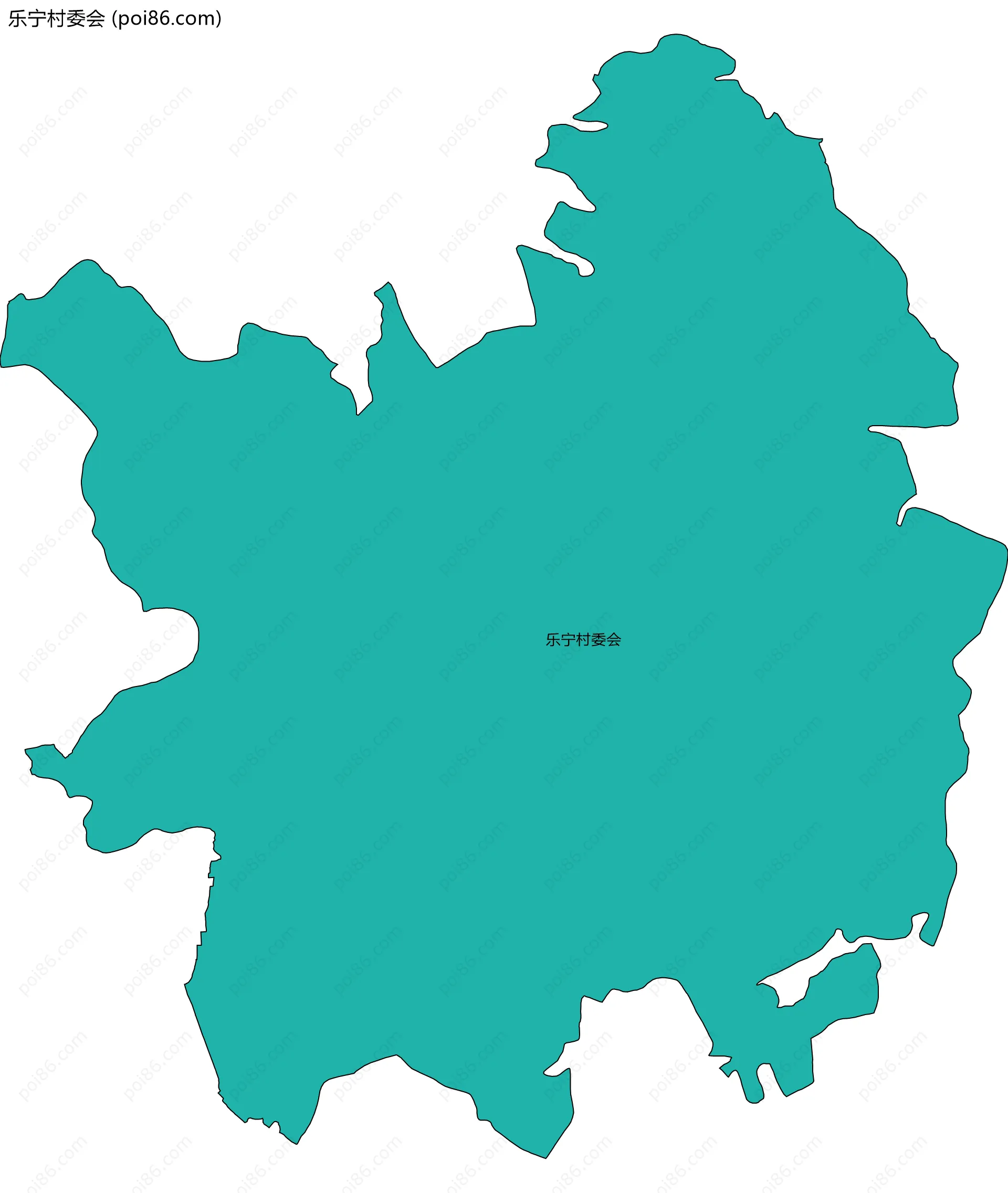 乐宁村委会边界地图