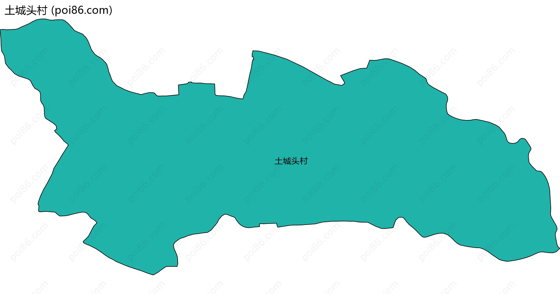 土城头村边界地图