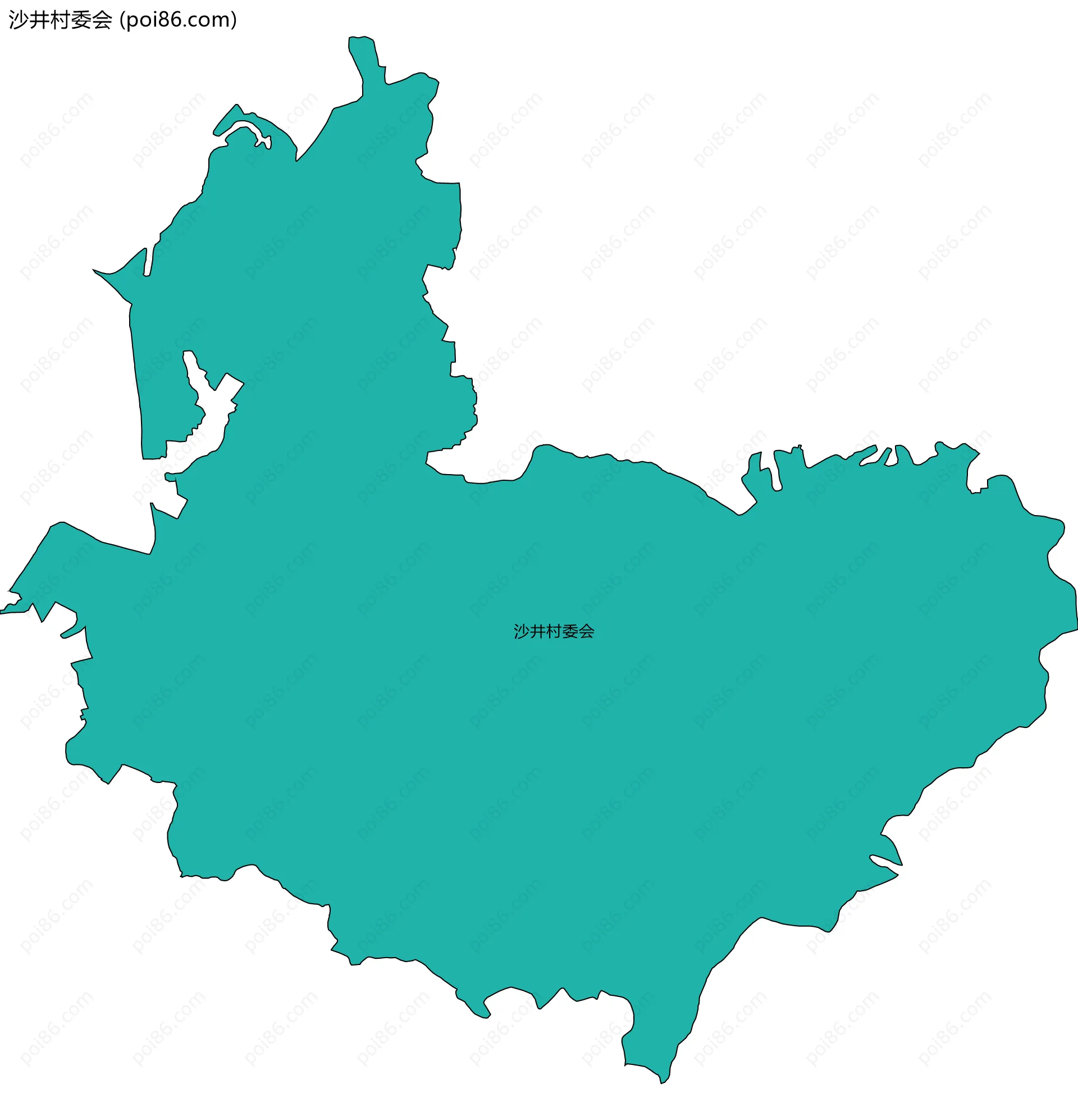 沙井村委会边界地图