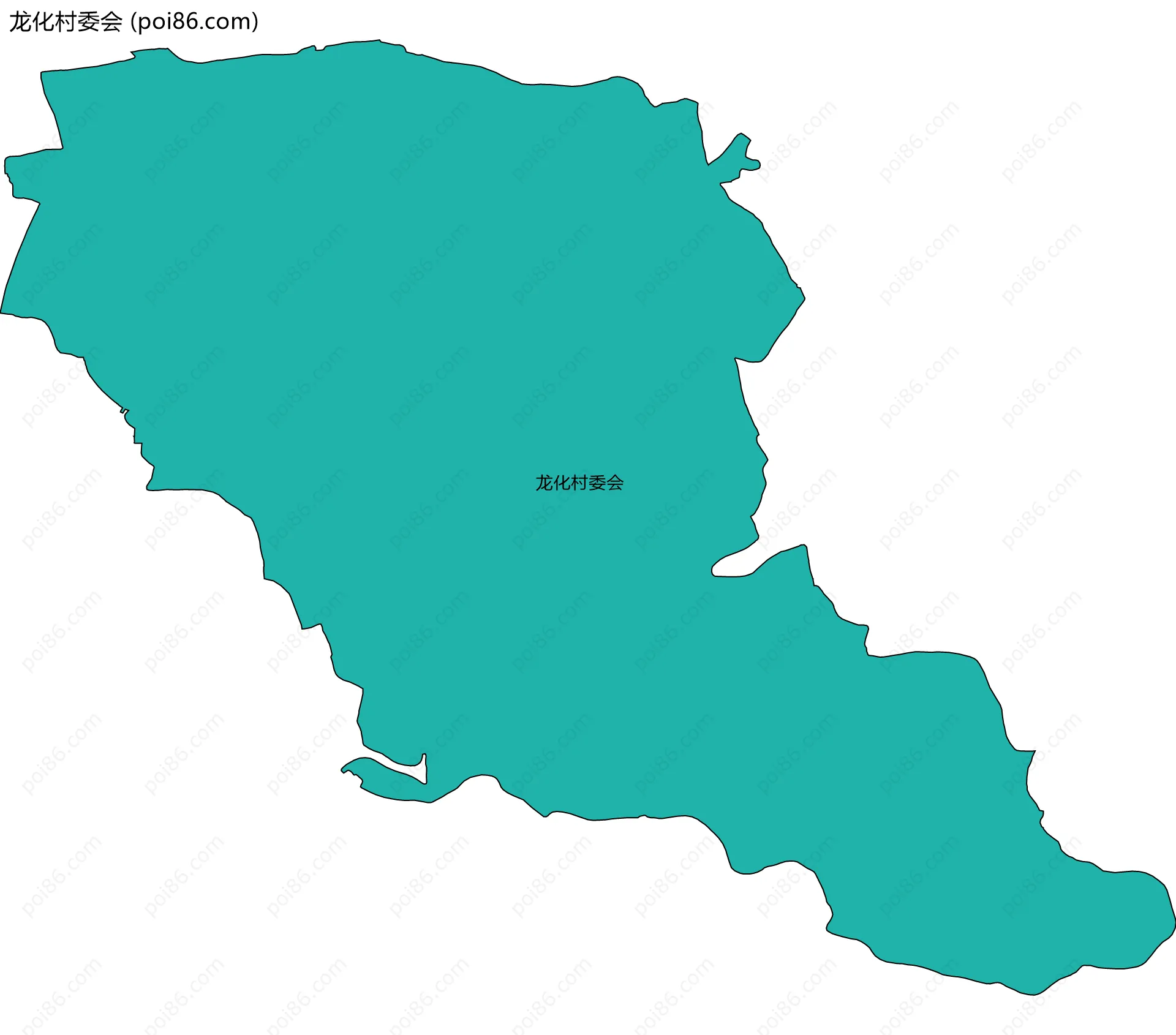 龙化村委会边界地图