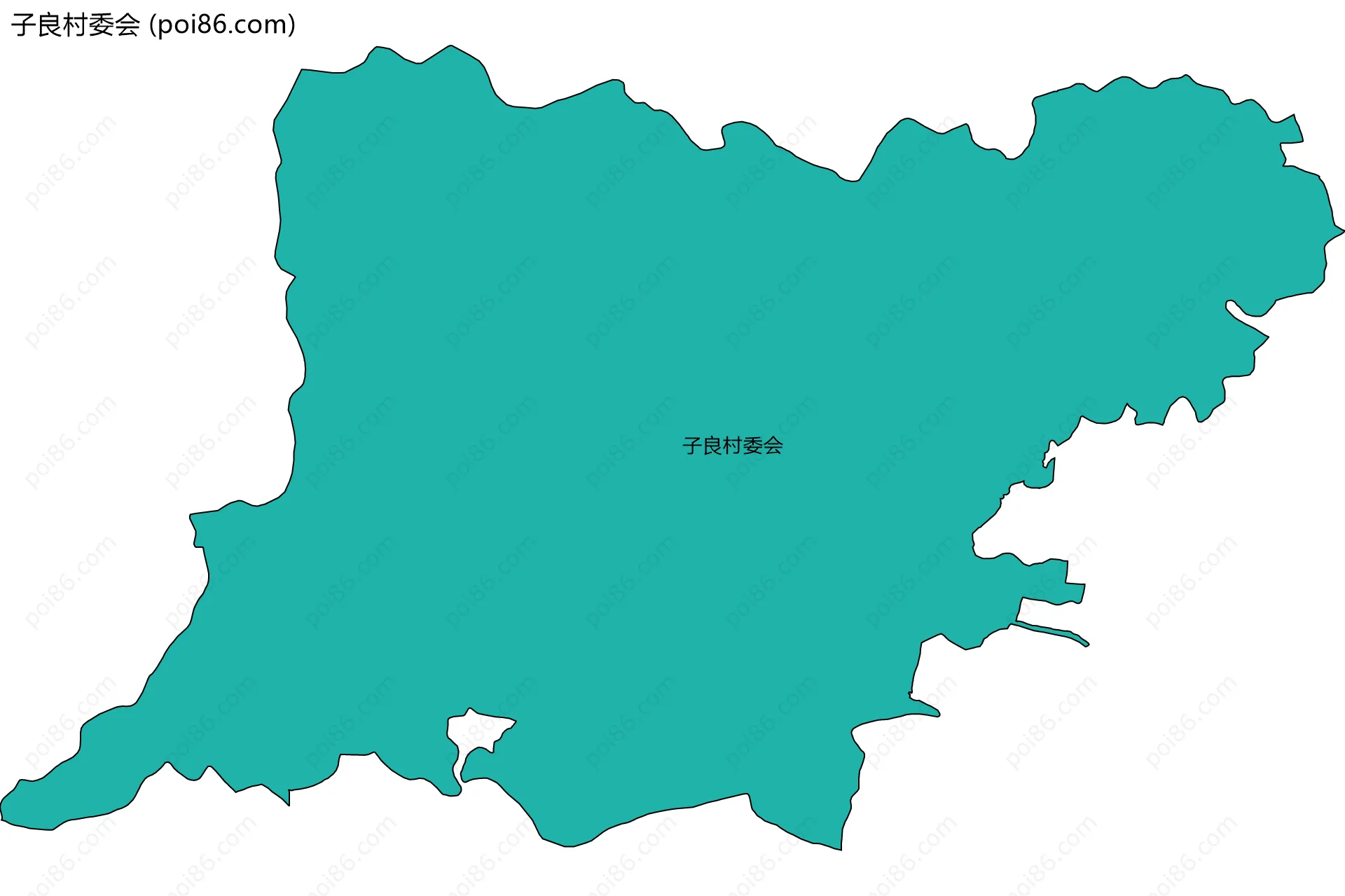 子良村委会边界地图