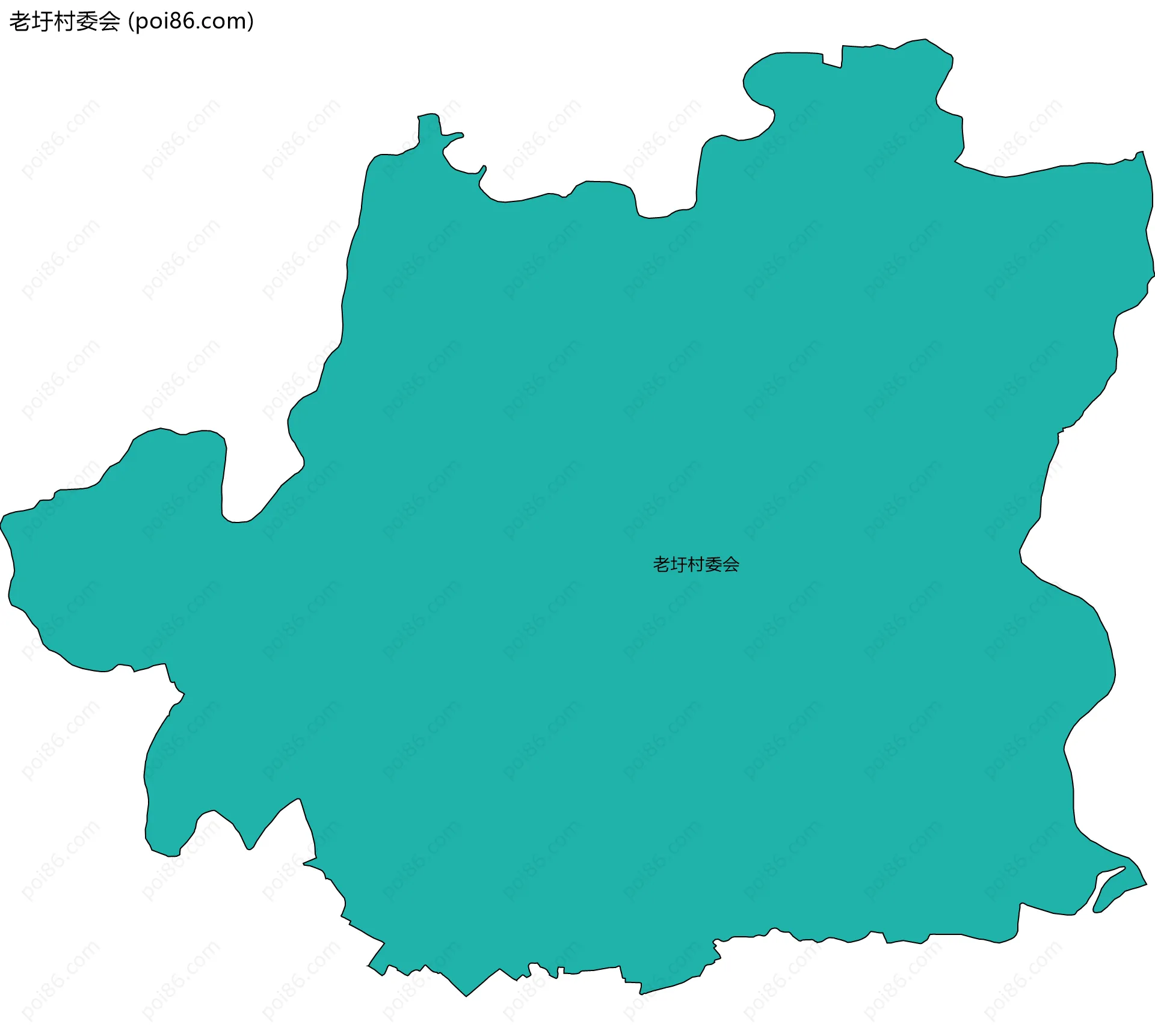 老圩村委会边界地图