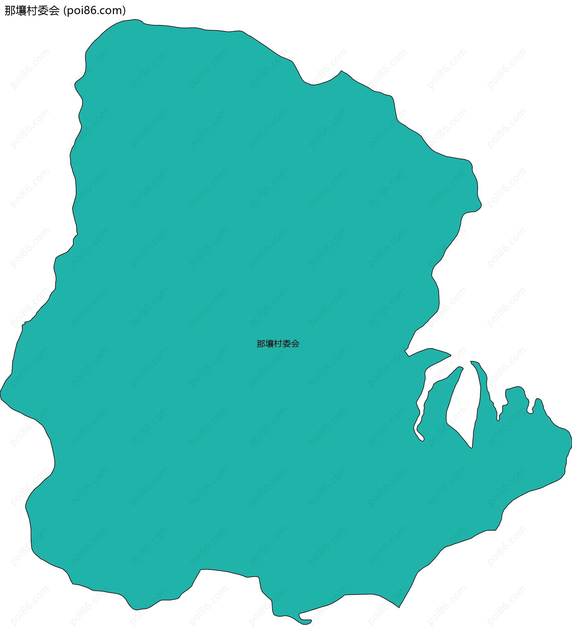 那壤村委会边界地图